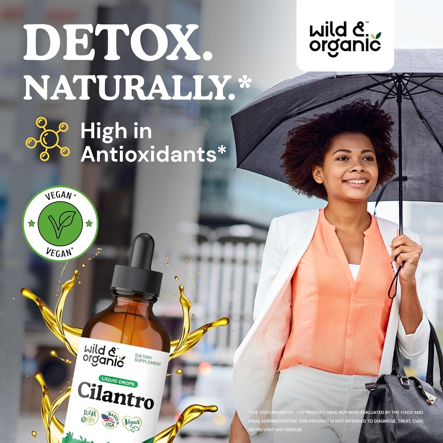 Tintura de Cilantro Silvestre y Orgánico 118 ml - Suplemento Detox