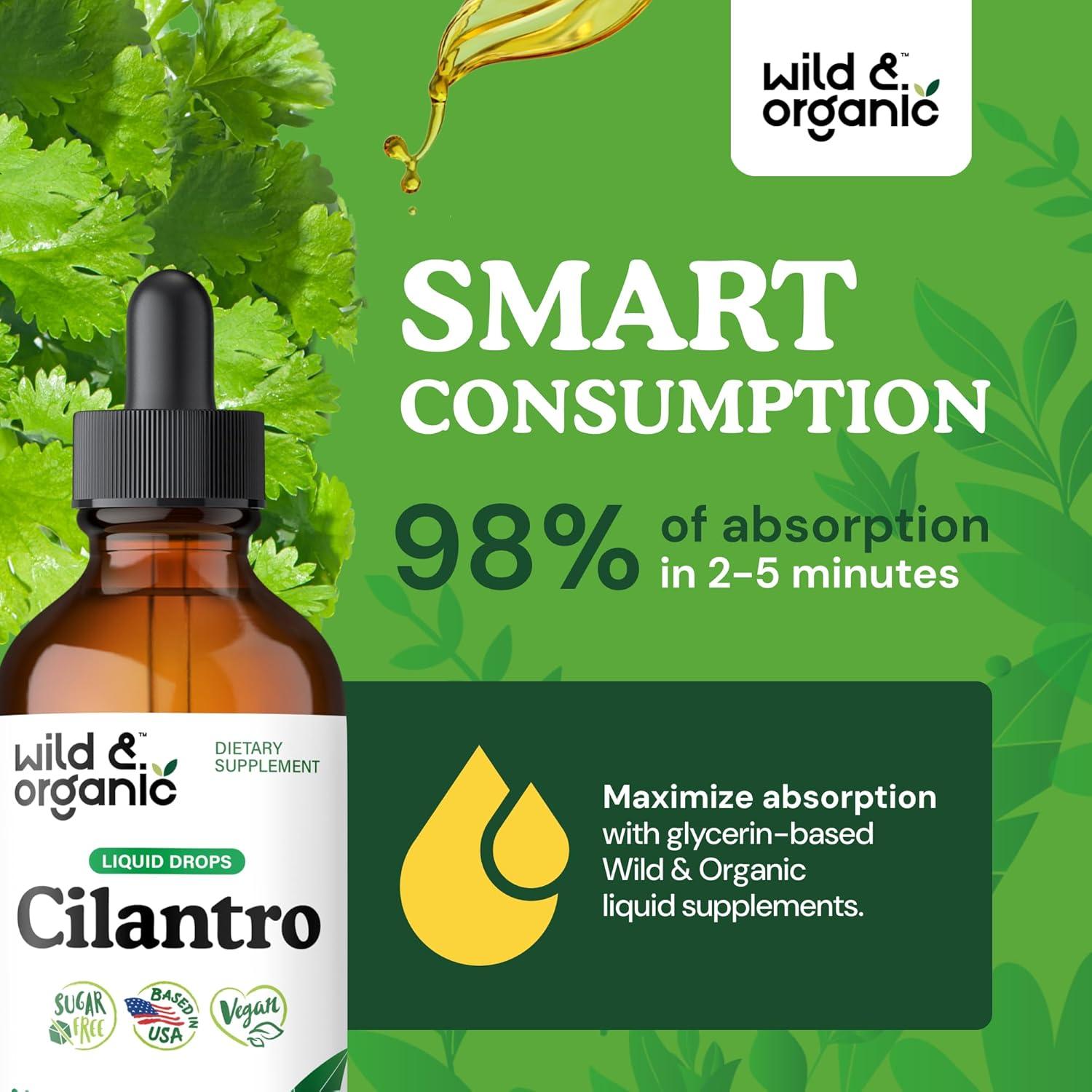 Tintura de Cilantro Silvestre y Orgánico 118 ml - Suplemento Detox