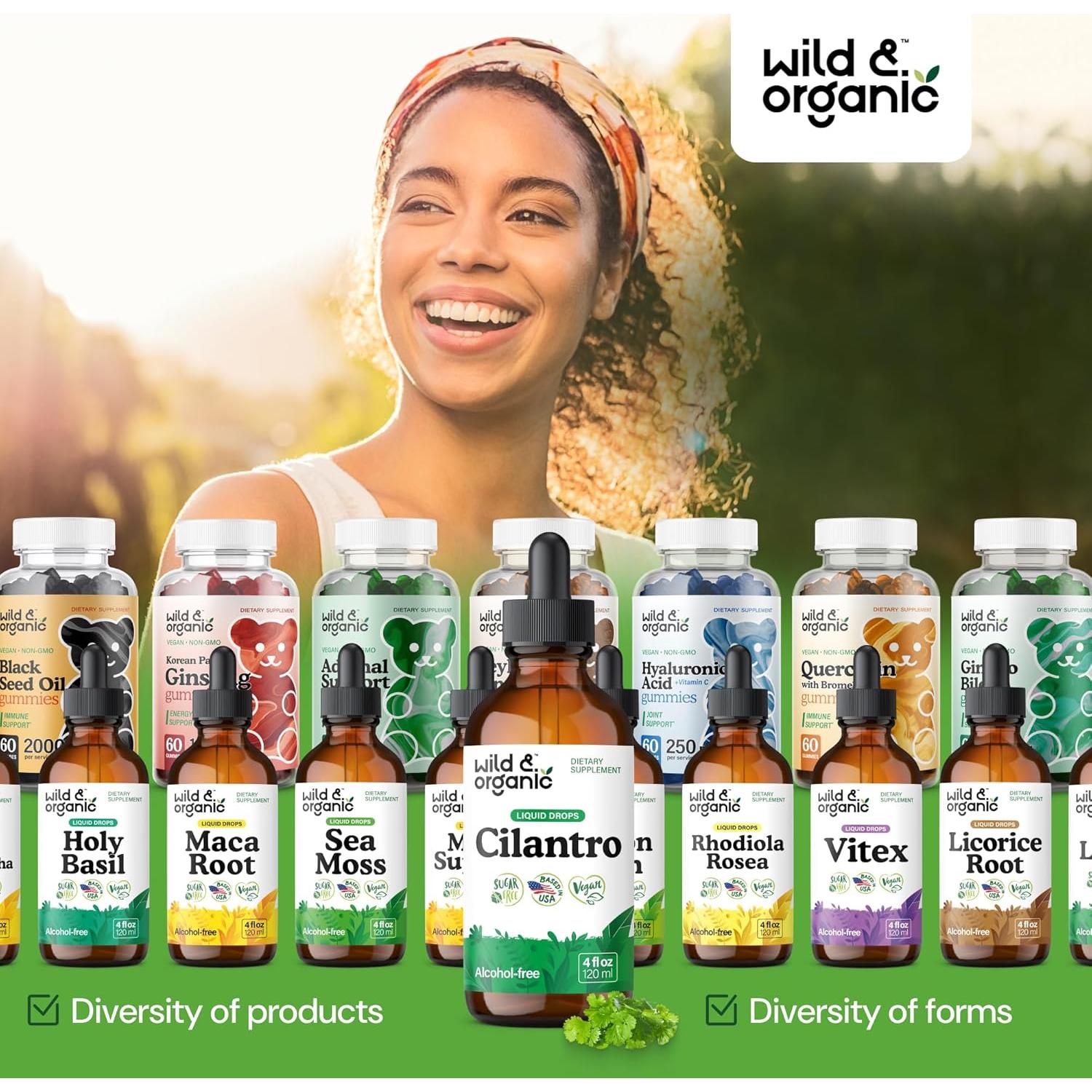 Tintura de Cilantro Silvestre y Orgánico 118 ml - Suplemento Detox