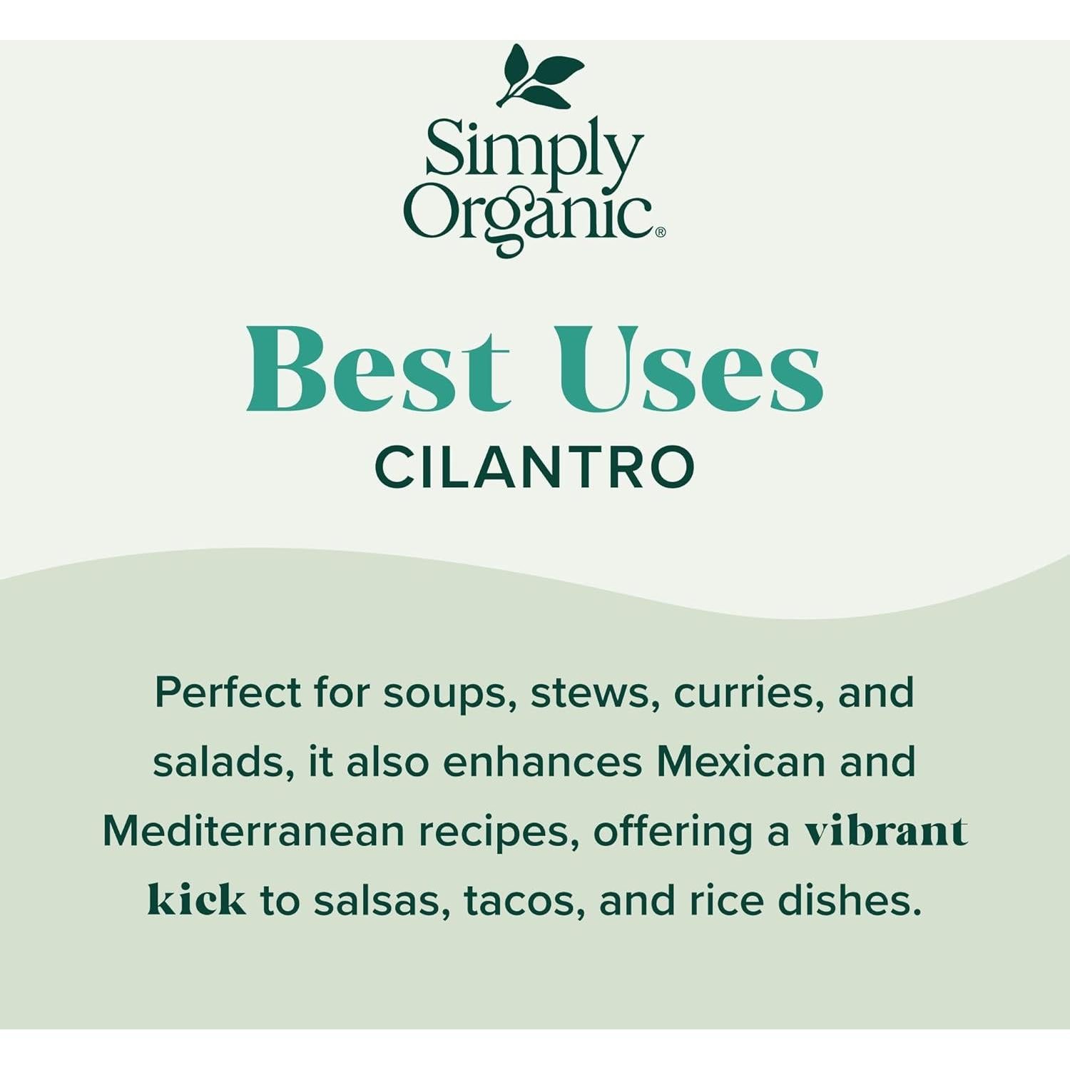 Cilantro Seco Orgánico Frontier Co-Op 22g Certificado Kosher