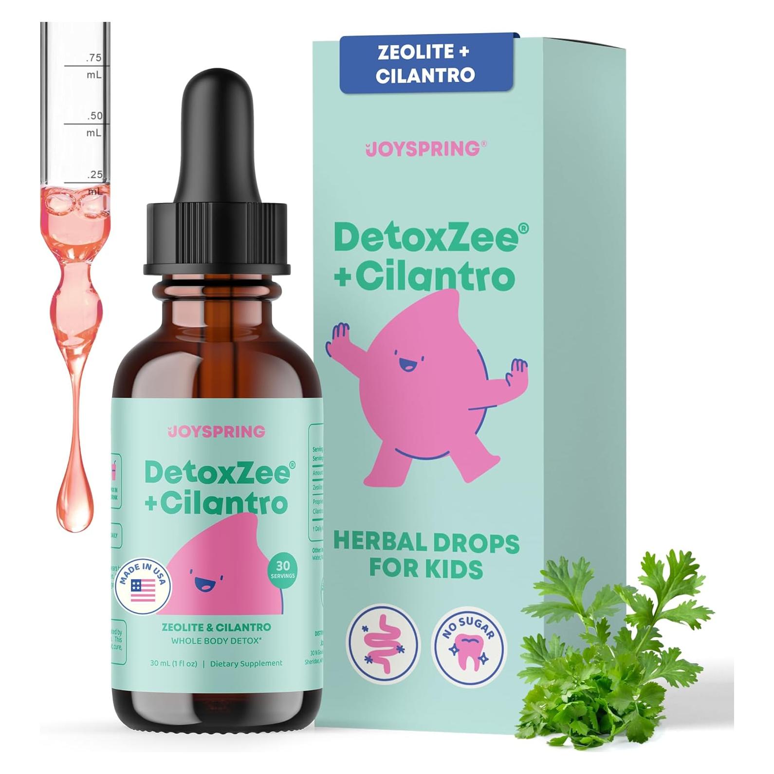 Gotas de Cilantro JoySpring DetoxZee 30 Porciones 29.57 ml