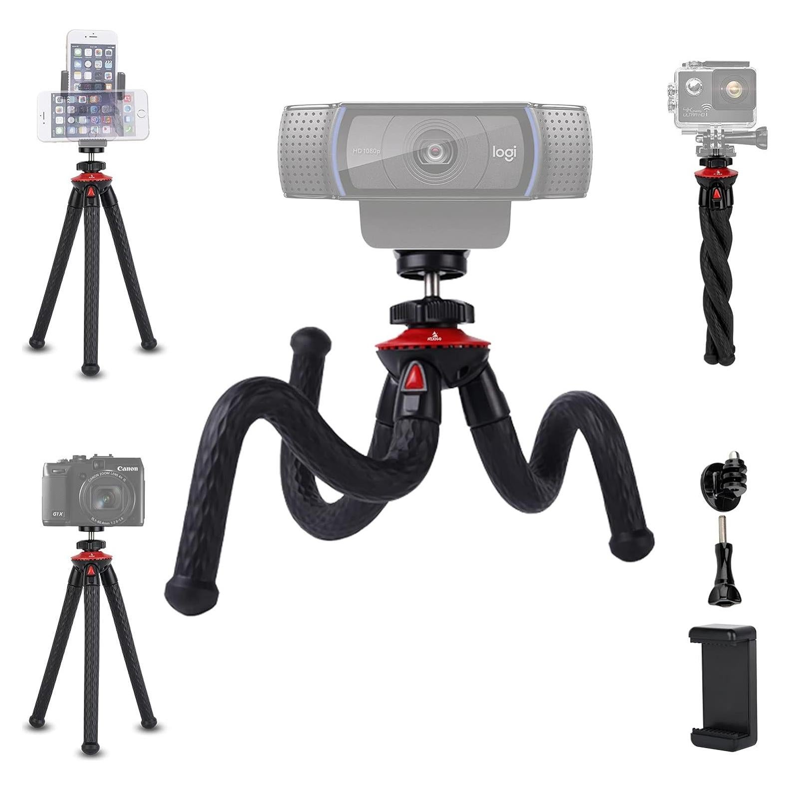 Trípode Mini NexiGo Flexible para Cámara y Teléfono