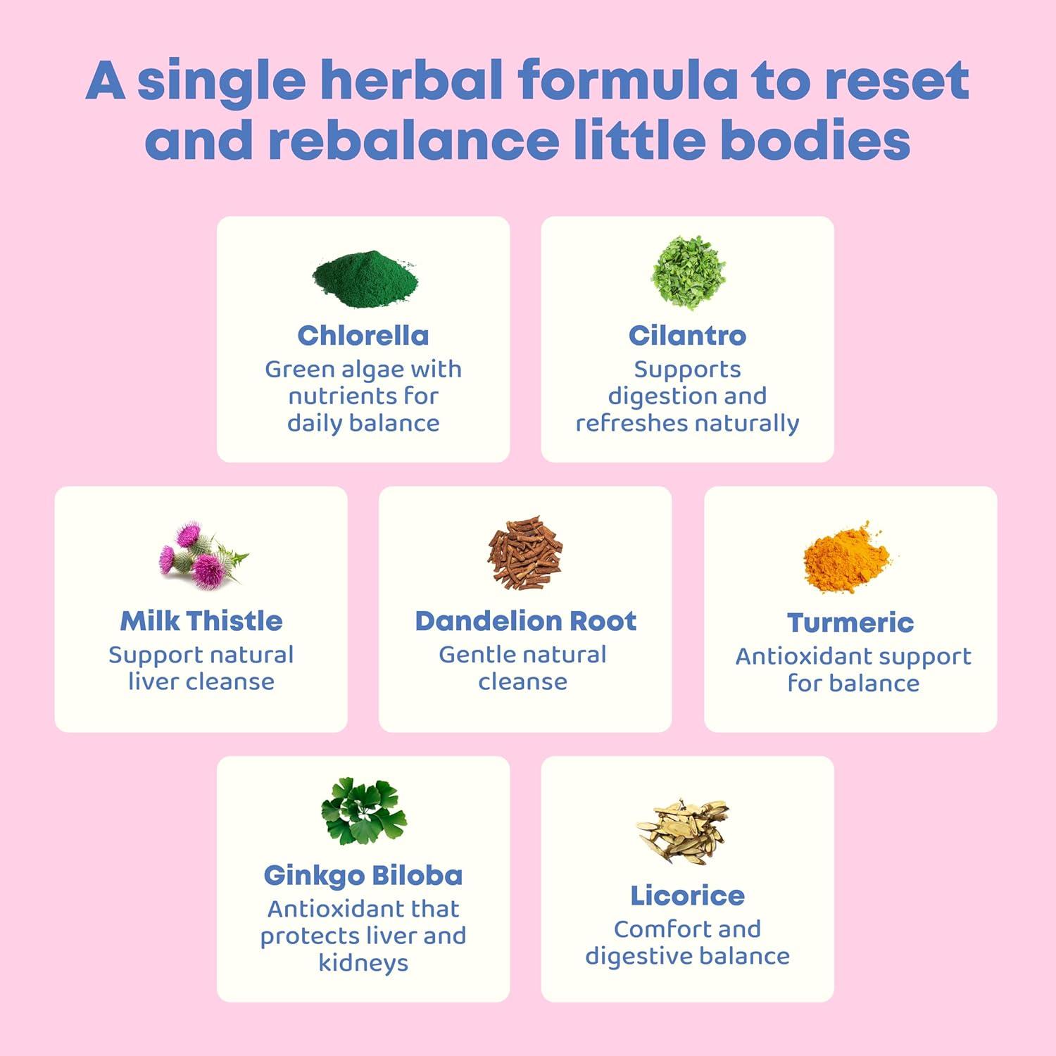 Desintoxicación Herbal JoySpring para Niños - 30 Porciones