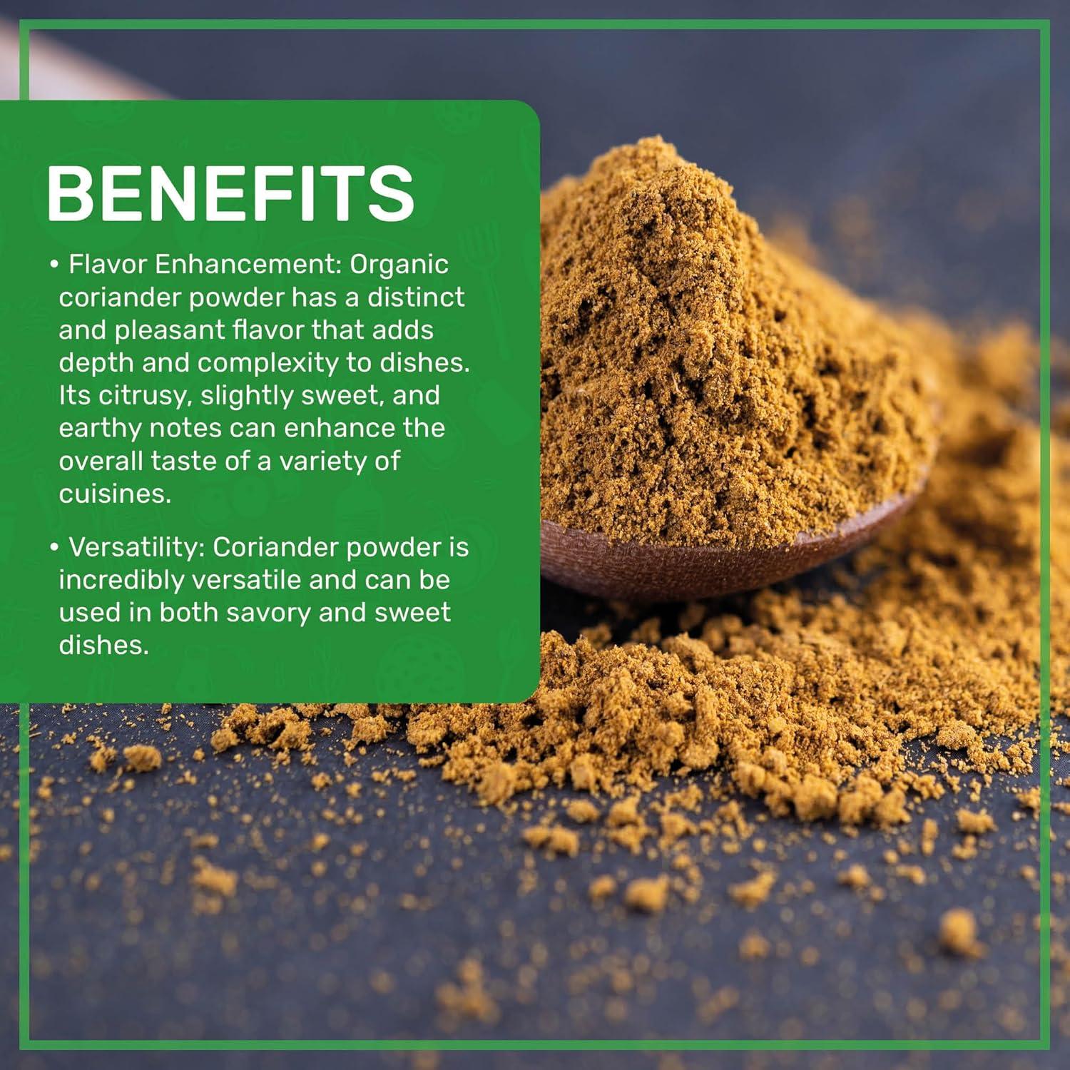 Polvo de Cilantro Orgánico Jiva Organics 198.45g - Sin OGM