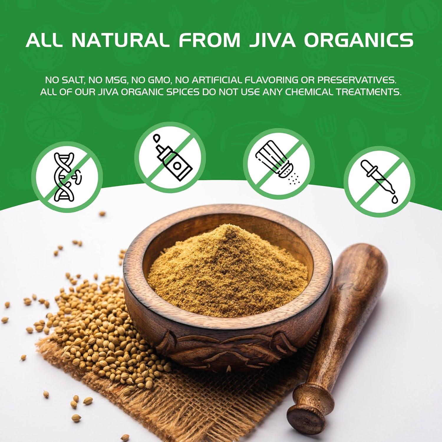 Polvo de Cilantro Orgánico Jiva Organics 198.45g - Sin OGM