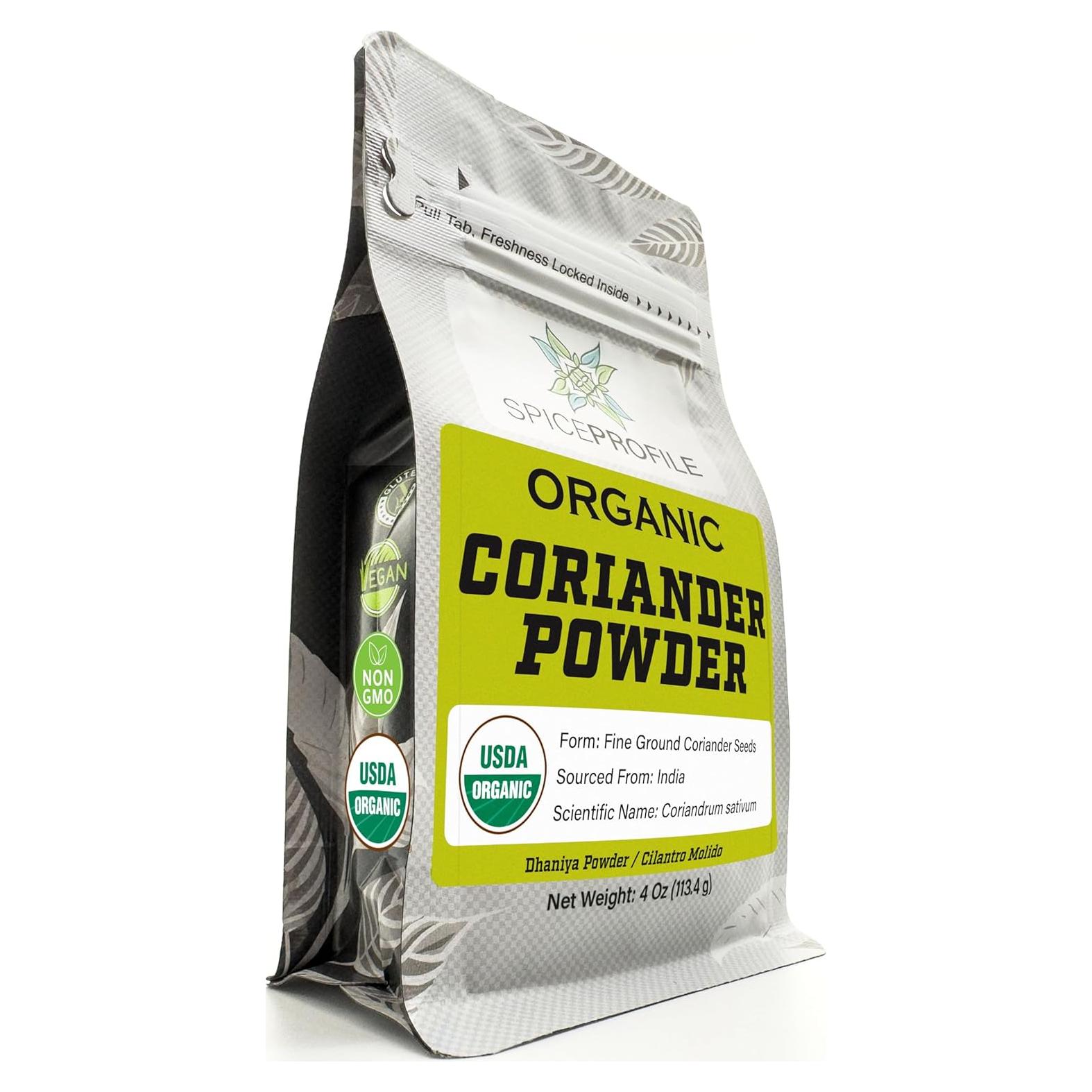 Cilantro Molido Orgánico 113.4g Perfil de Especias - Certificado USDA