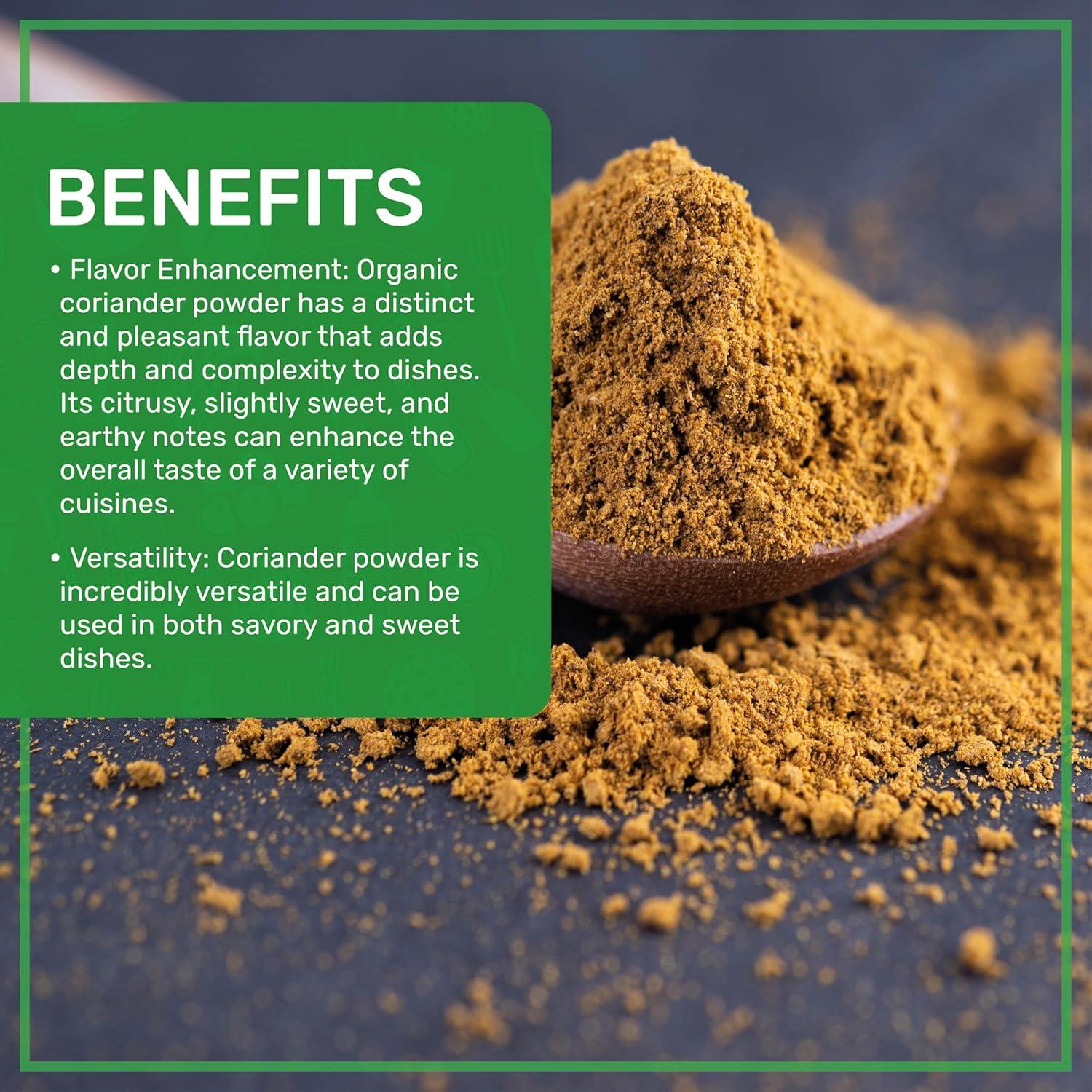 Polvo de Cilantro Orgánico Jiva 450g - Sin Aditivos, Puro