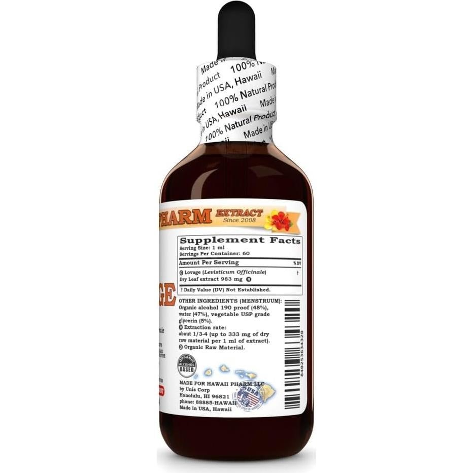 Tintura de Apio Orgánica Hawaii Pharm 59 ml - Extracto Natural