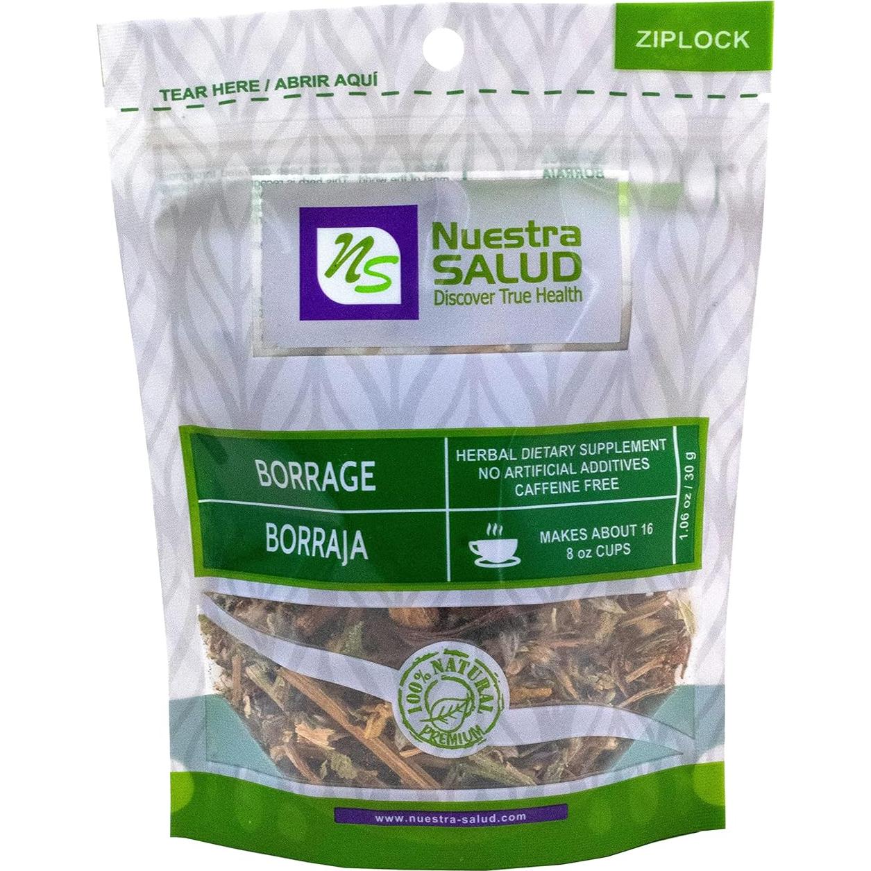 Té Herbal de Borraja 100% Natural Nuestra Salud 35g
