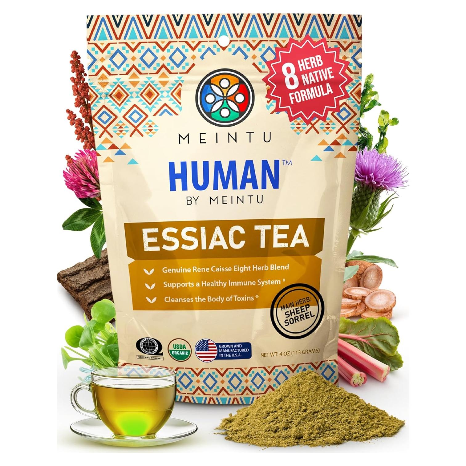Té Essiac Orgánico MEINTU 113.4 g - Mezcla de 8 Hierbas
