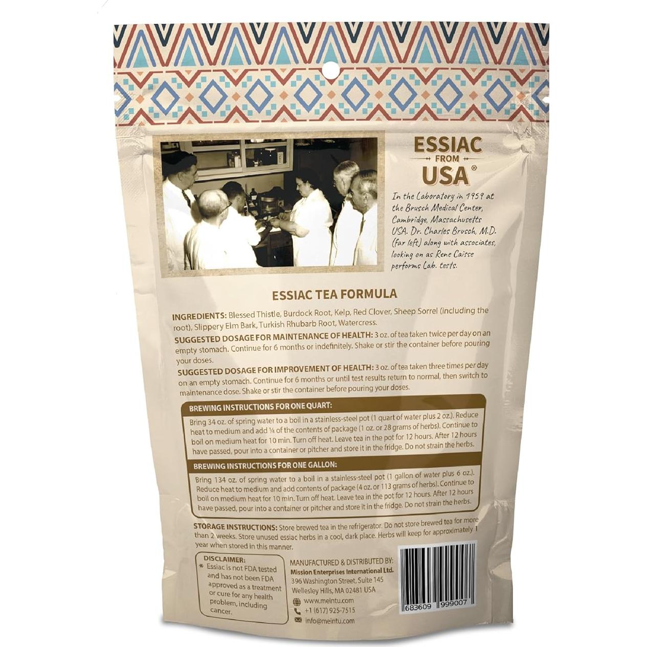 Té Essiac Orgánico MEINTU 113.4 g - Mezcla de 8 Hierbas