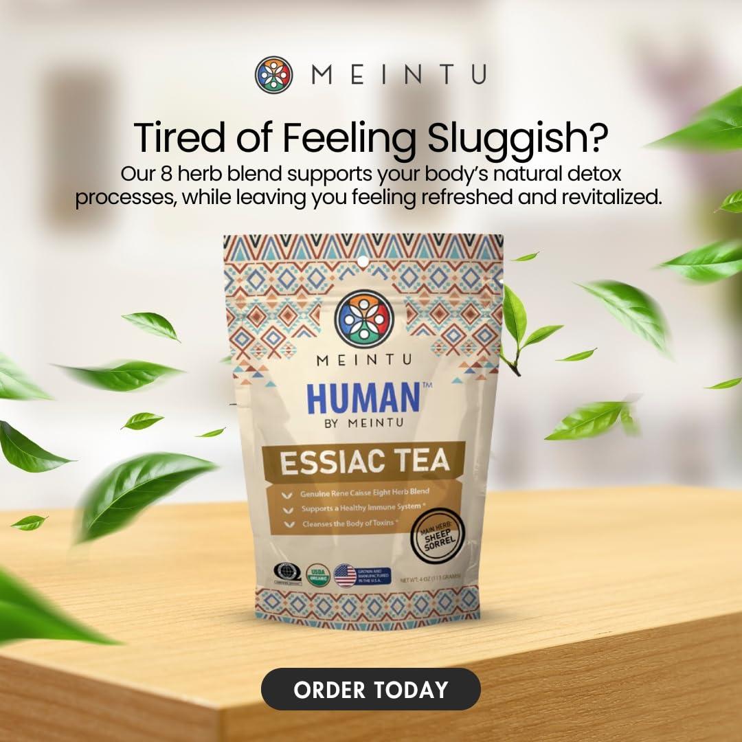 Té Essiac Orgánico MEINTU 113.4 g - Mezcla de 8 Hierbas