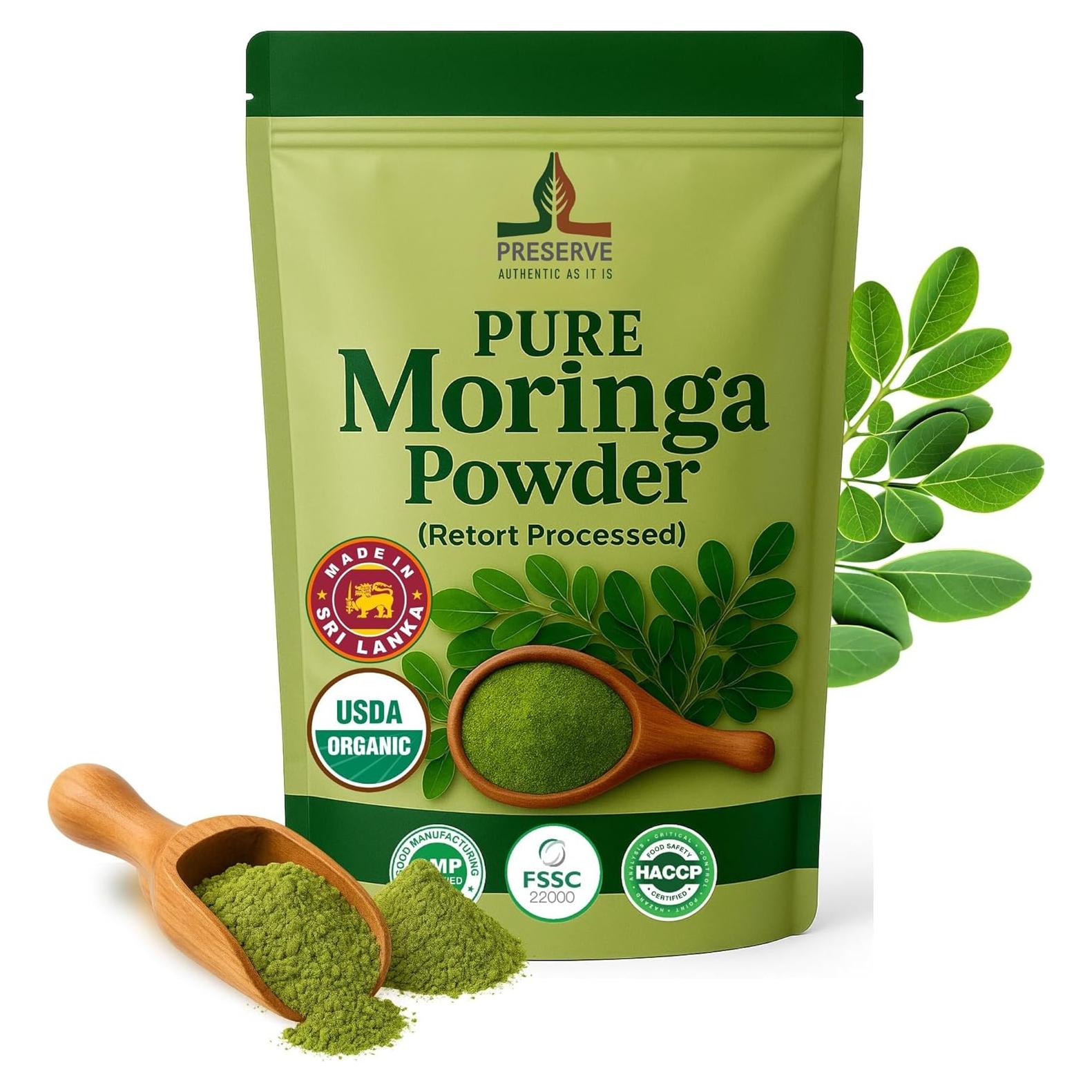 Polvo de Moringa Puro Silk Foods 113g - Sin Gluten y Vegano