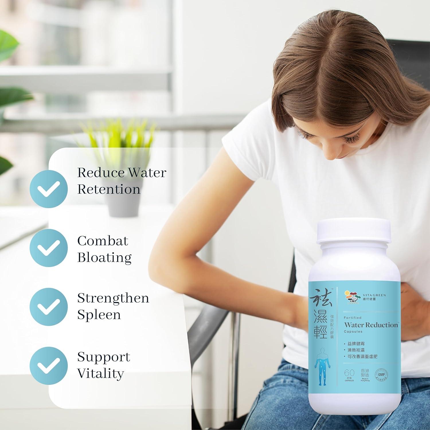 Píldoras Reducción de Agua Vita Green - 60 Cápsulas Veganas