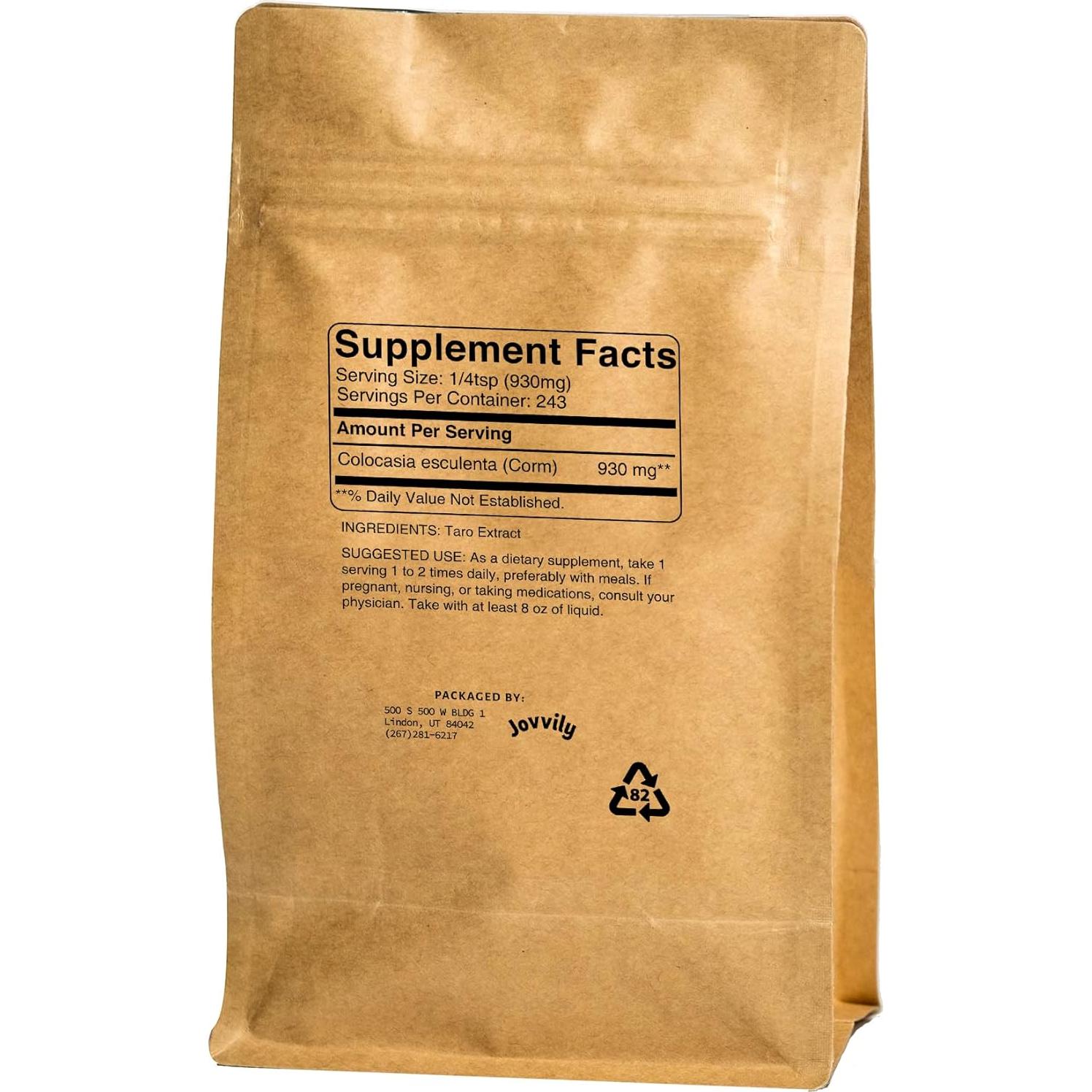 Extracto de raíz de taro Jovvily 227 g - Suplemento herbal puro