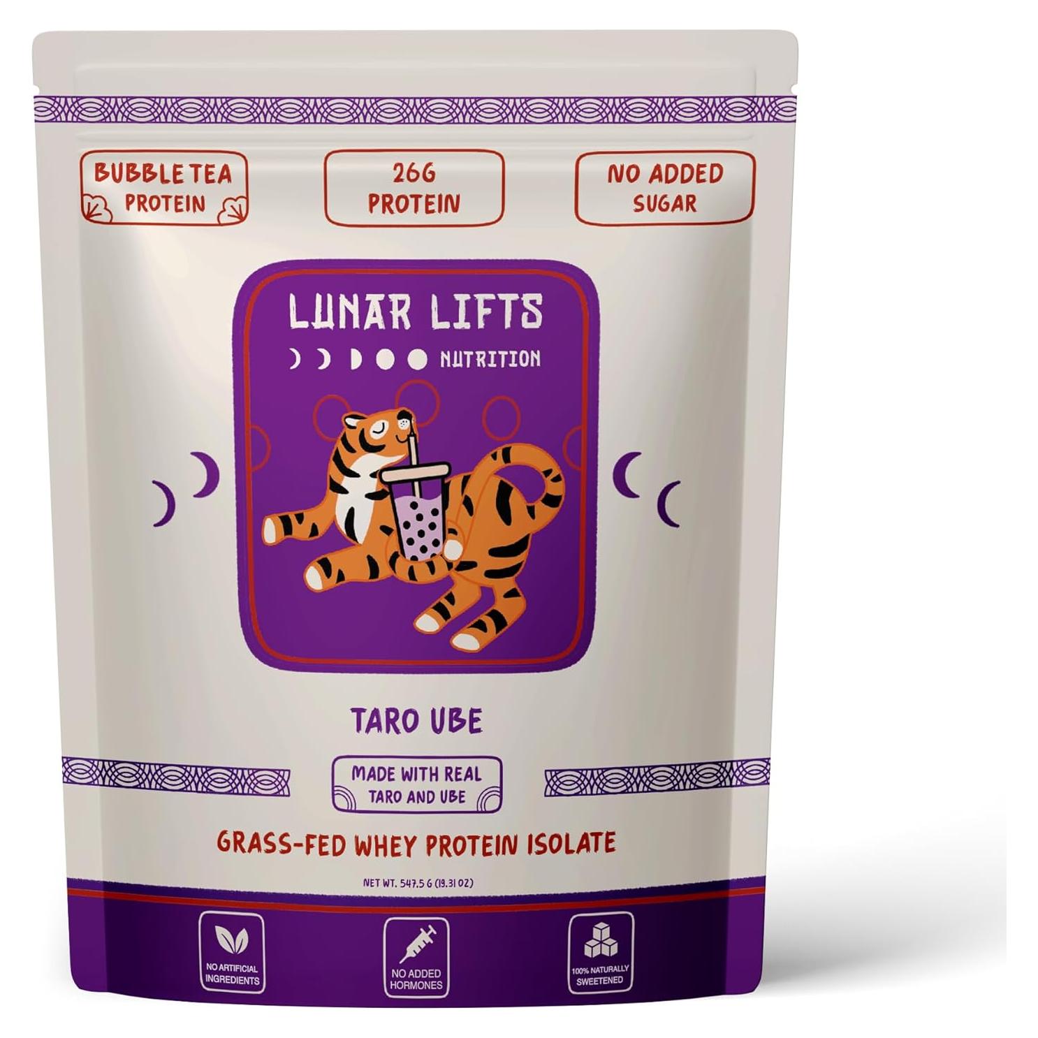 Polvo de Proteína de Taro Ube Lunar Lifts 0.53kg Sin Azúcares