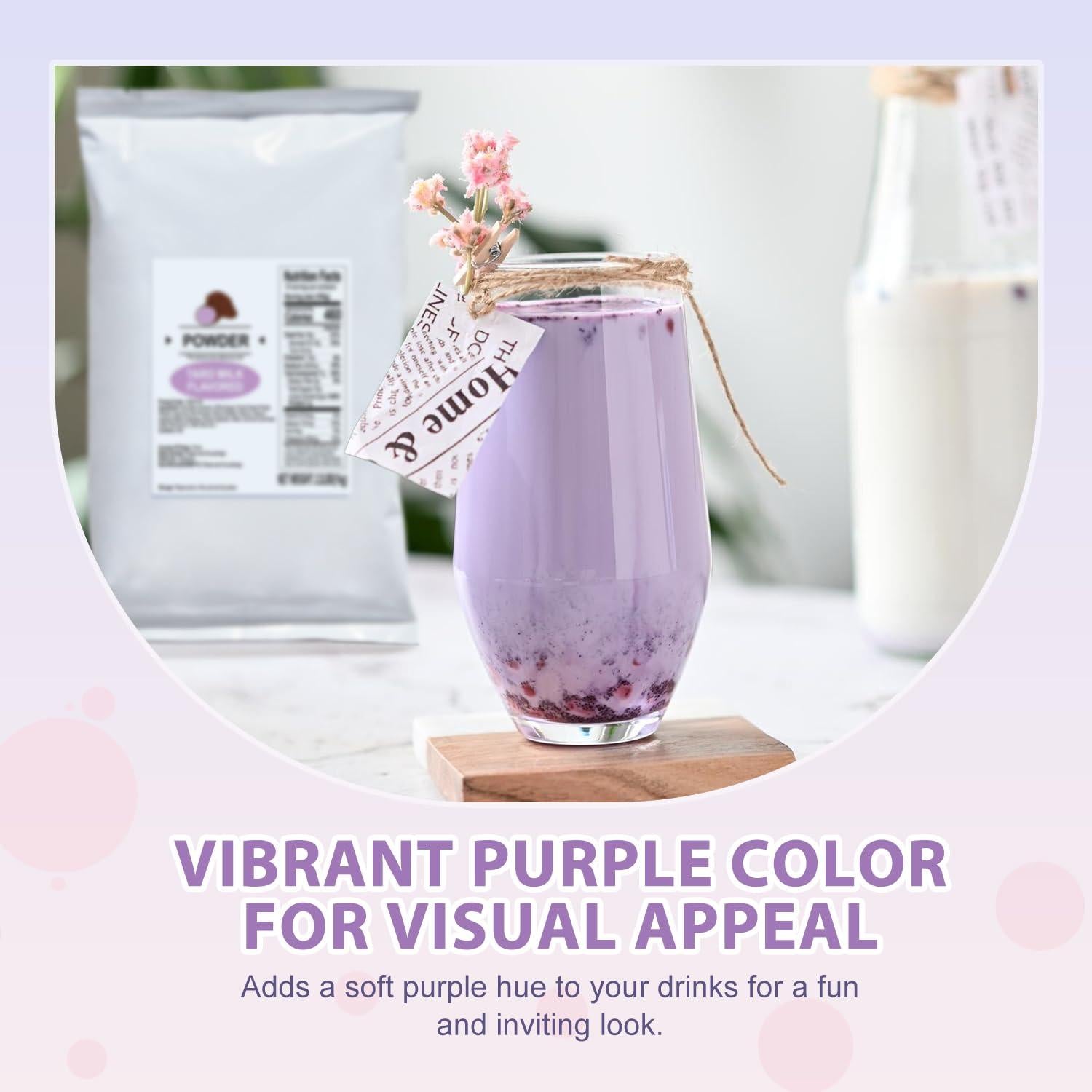 Polvo Sabor Taro Soeos 1kg - Mezcla Instantánea para Té de Burbuja