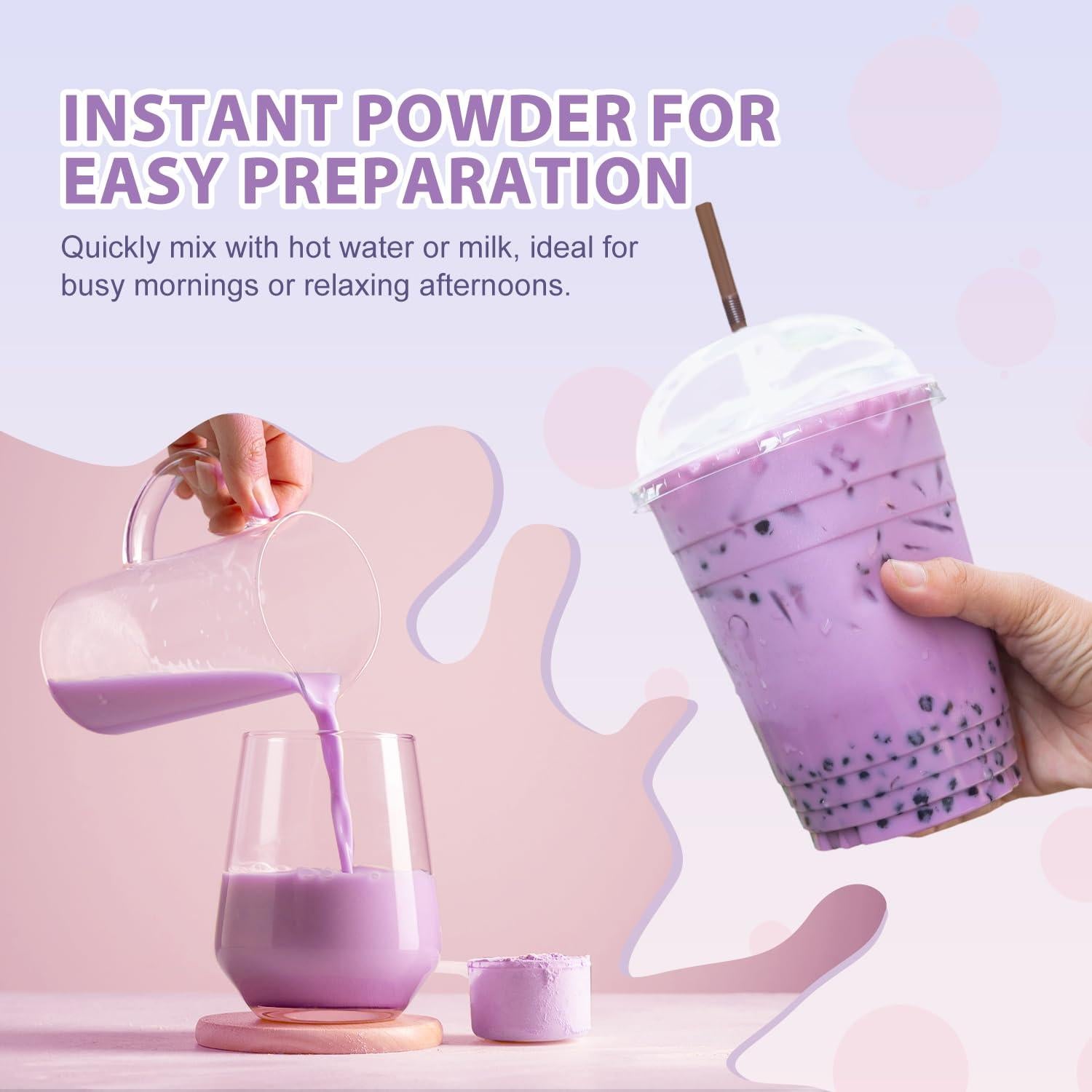 Polvo Sabor Taro Soeos 1kg - Mezcla Instantánea para Té de Burbuja