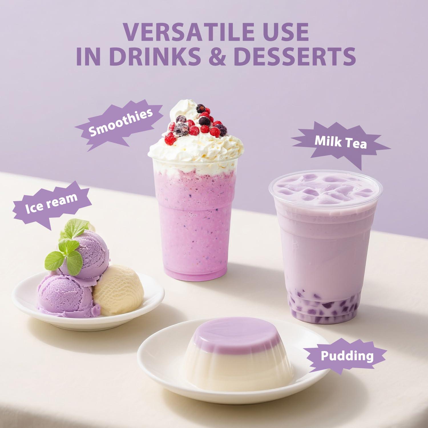 Polvo Sabor Taro Soeos 1kg - Mezcla Instantánea para Té de Burbuja