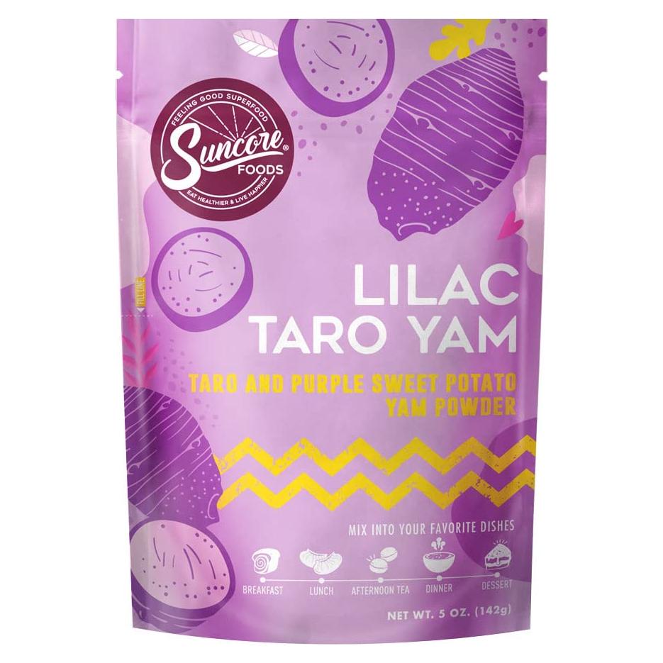Polvo de Ñame Taro Lila Suncore Foods 142g Sin Gluten