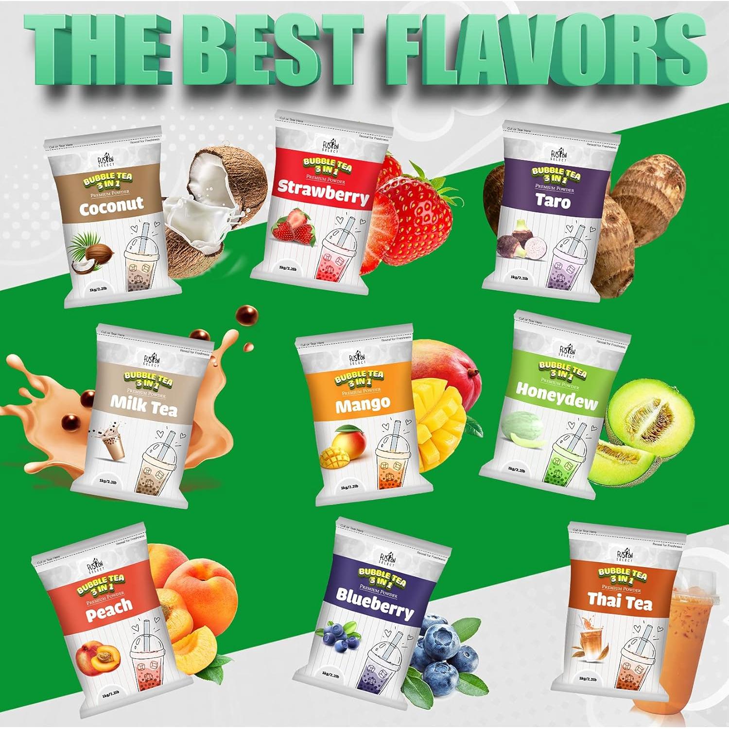 Polvo de Té de Leche de Taro Fusion Select 1kg - Mezcla 3-en-1