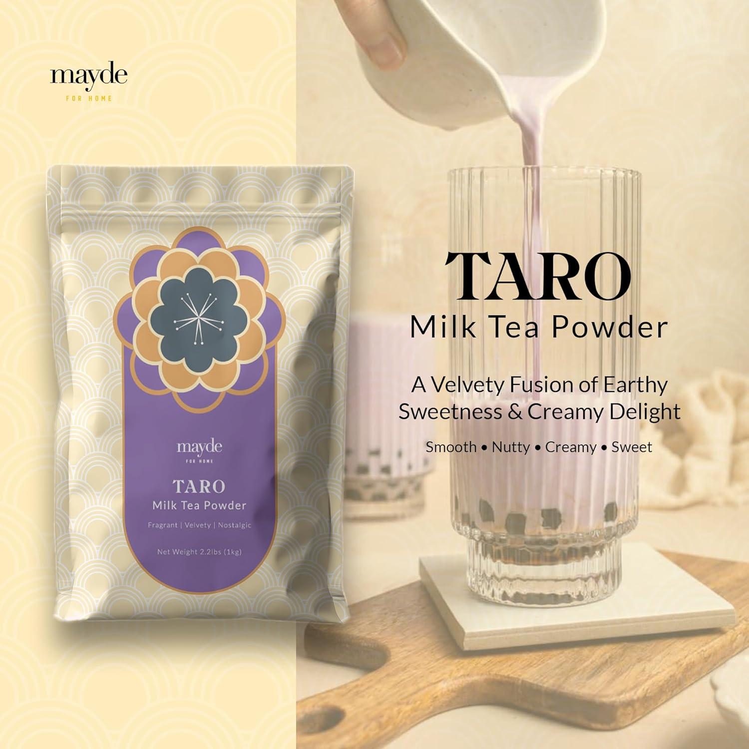 Polvo de Té con Leche de Taro Mayde 1 kg - Instantáneo Taiwán