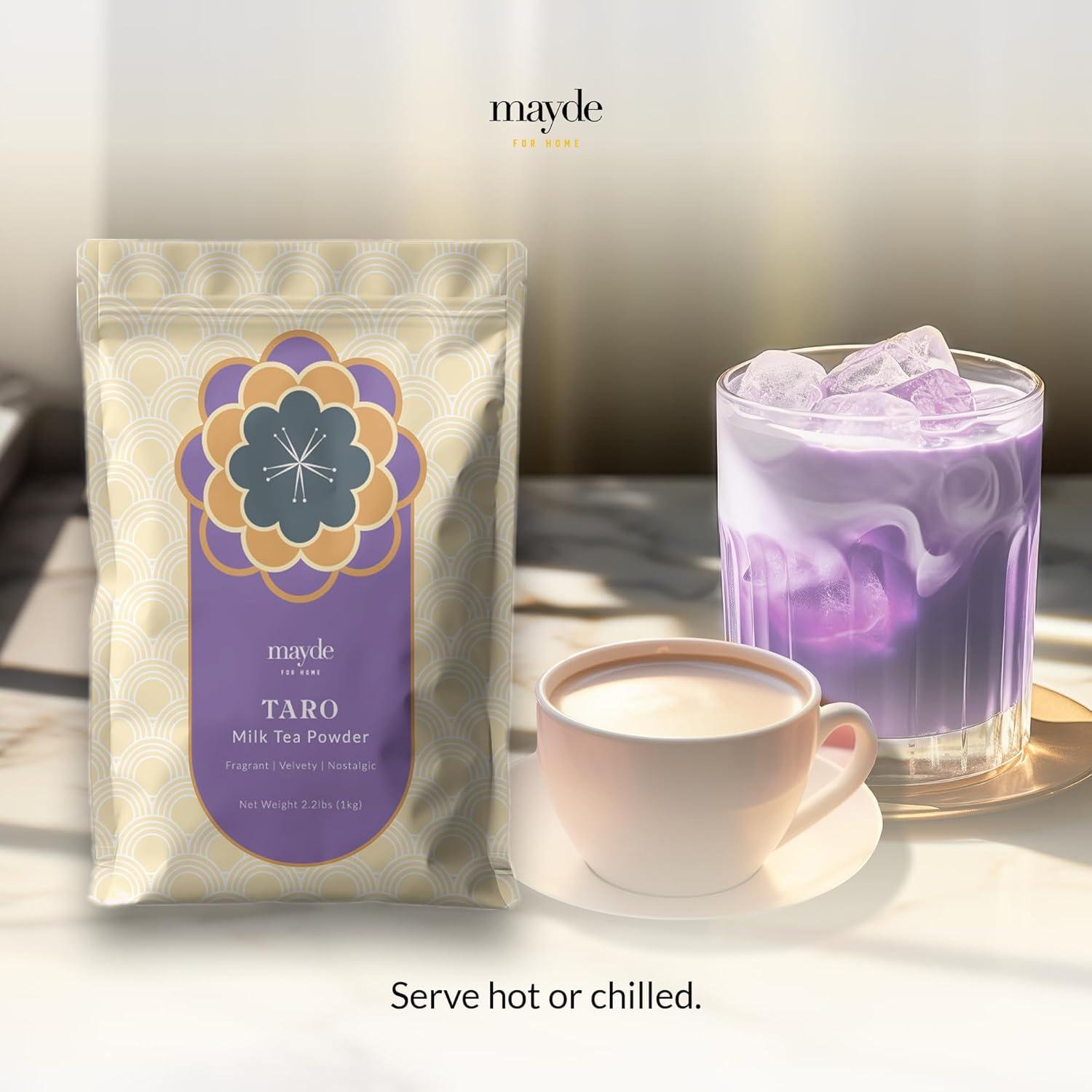 Polvo de Té con Leche de Taro Mayde 1 kg - Instantáneo Taiwán