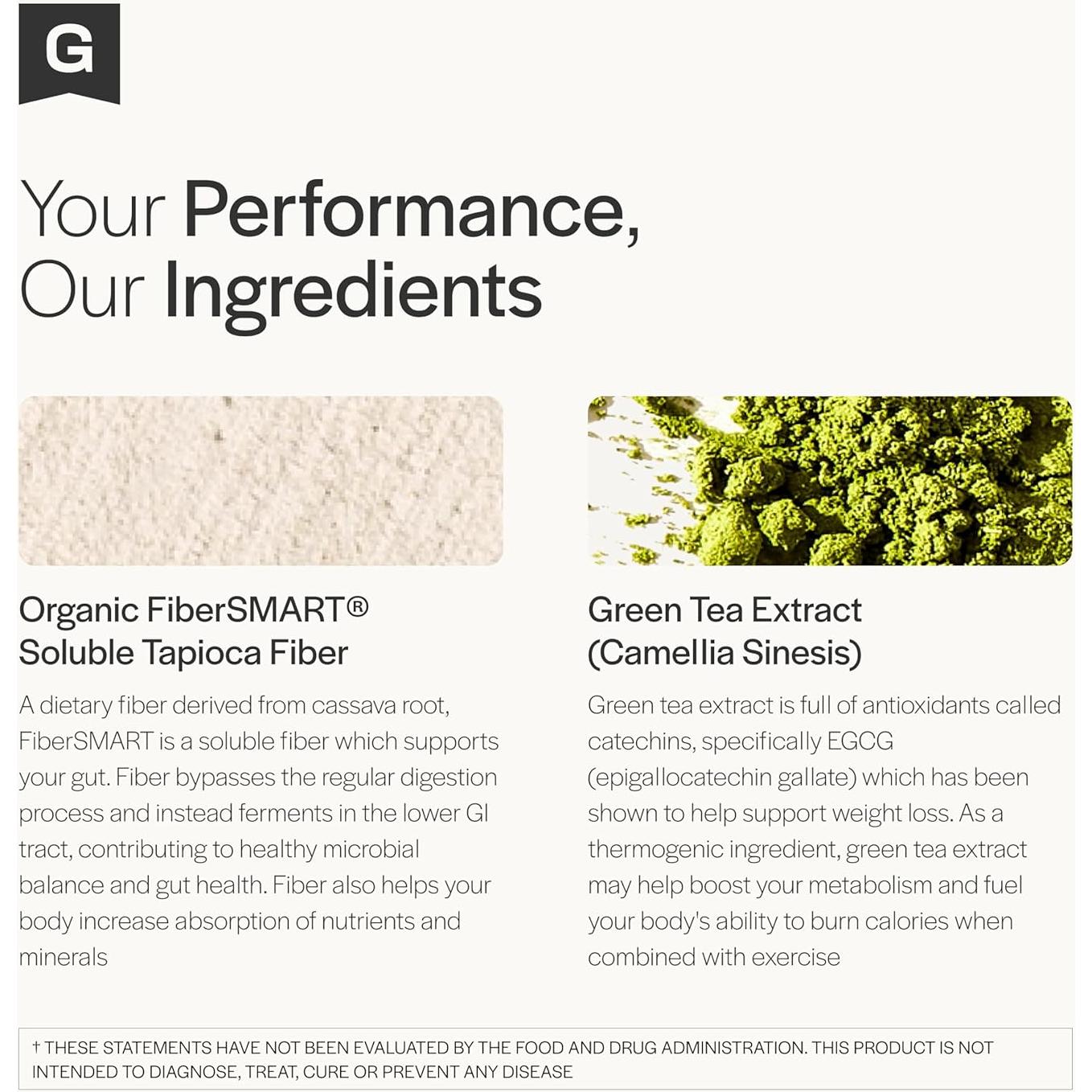 Suplemento de Fibra Gainful FiberSMART 140g - Extracto de Té Verde