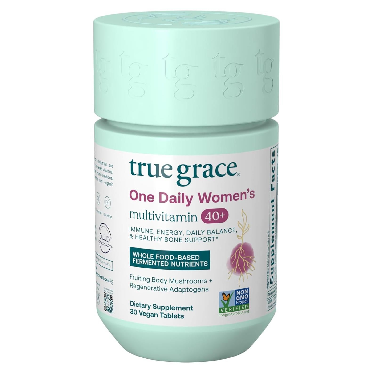 Multivitamina para Mujeres 40+ True Grace - 30 Tabletas Veganas
