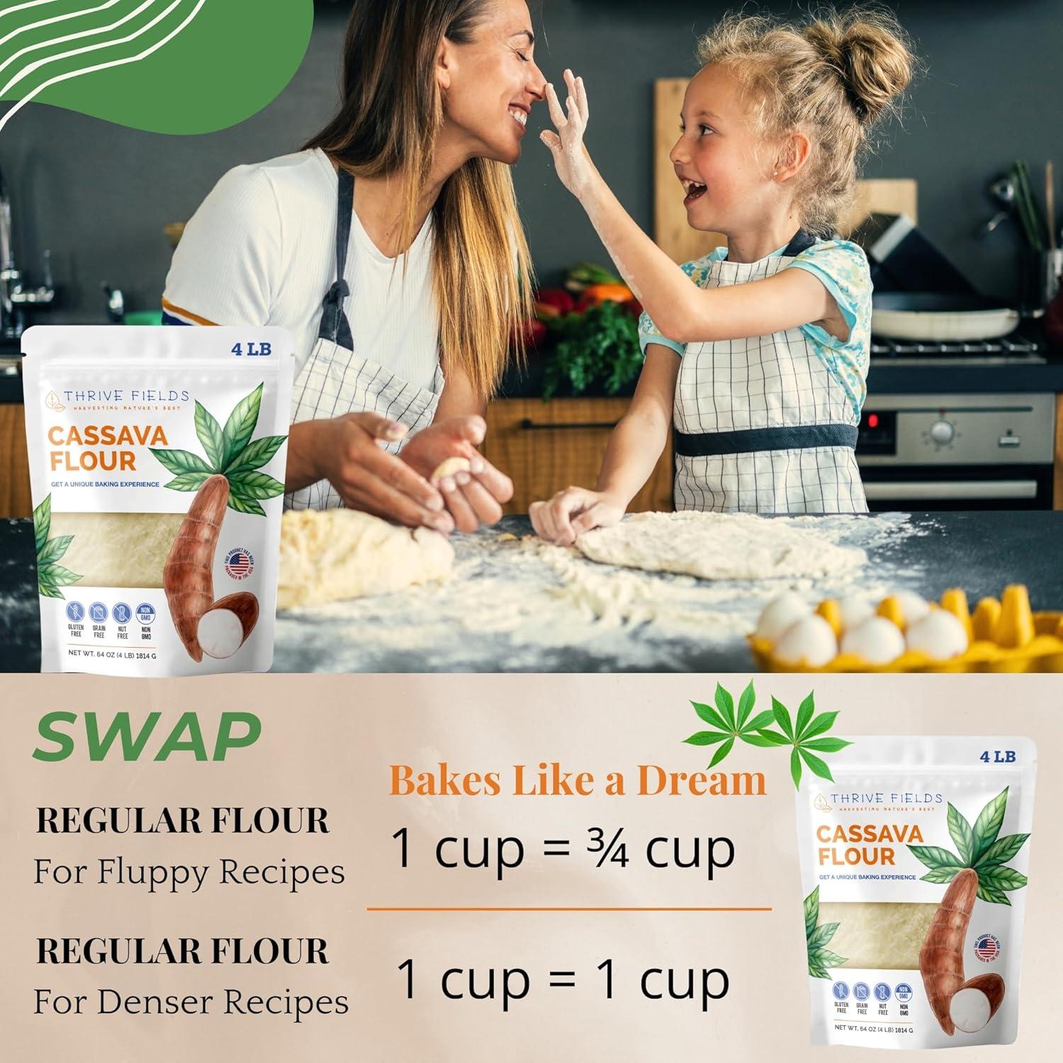 Harina de Yuca Thrive Fields 1.81 kg - Sin Gluten y Granos