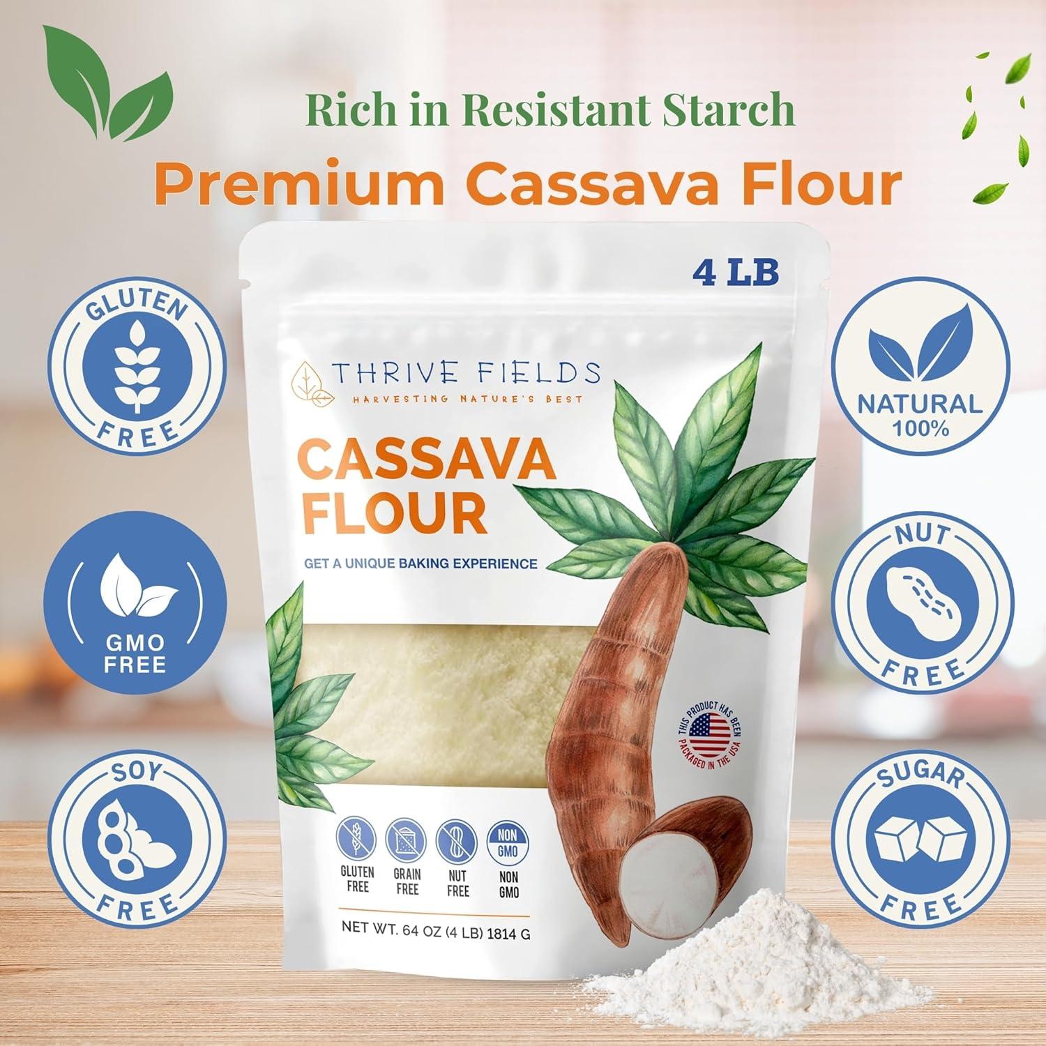 Harina de Yuca Thrive Fields 1.81 kg - Sin Gluten y Granos