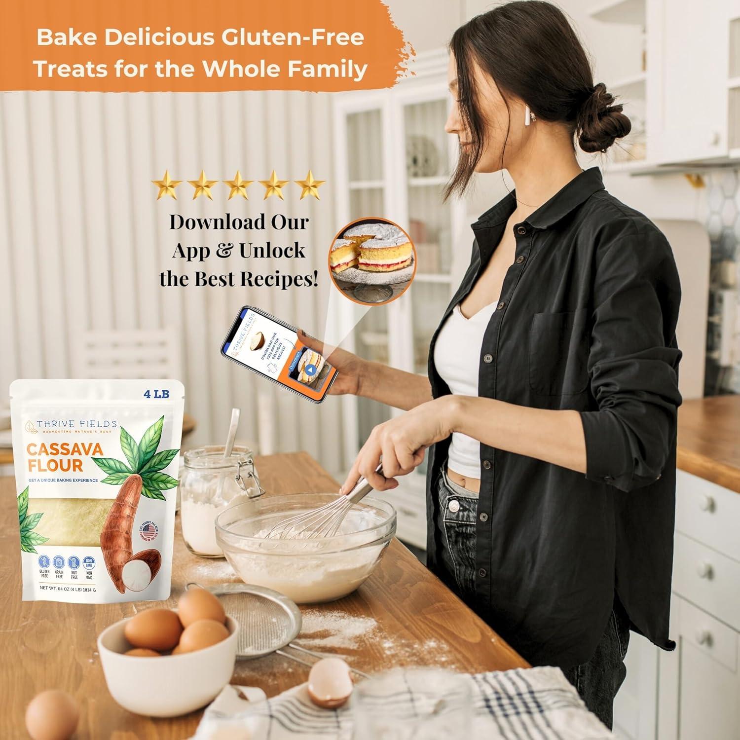 Harina de Yuca Thrive Fields 1.81 kg - Sin Gluten y Granos