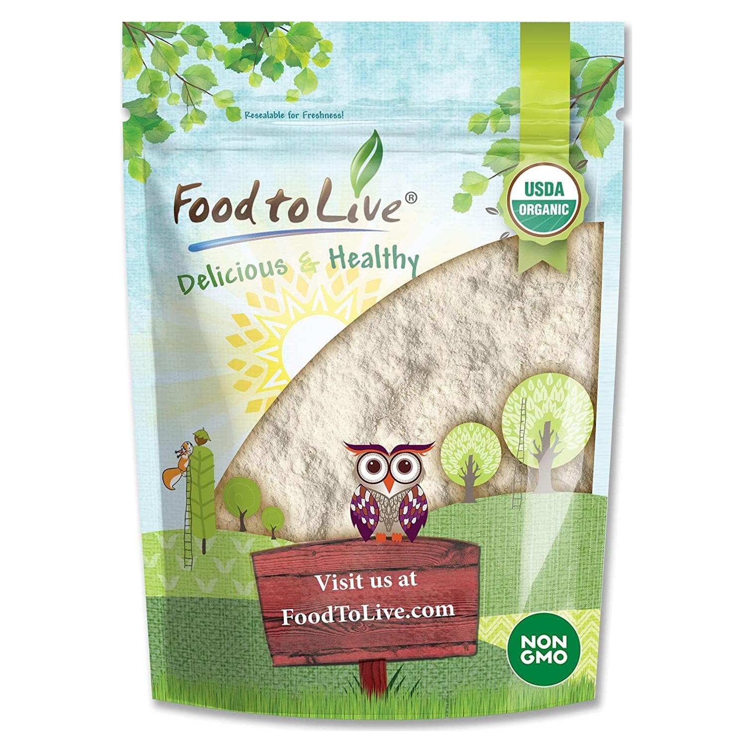 Harina de Yuca Orgánica Food to Live 1.81 kg - Sin Gluten, Vegana