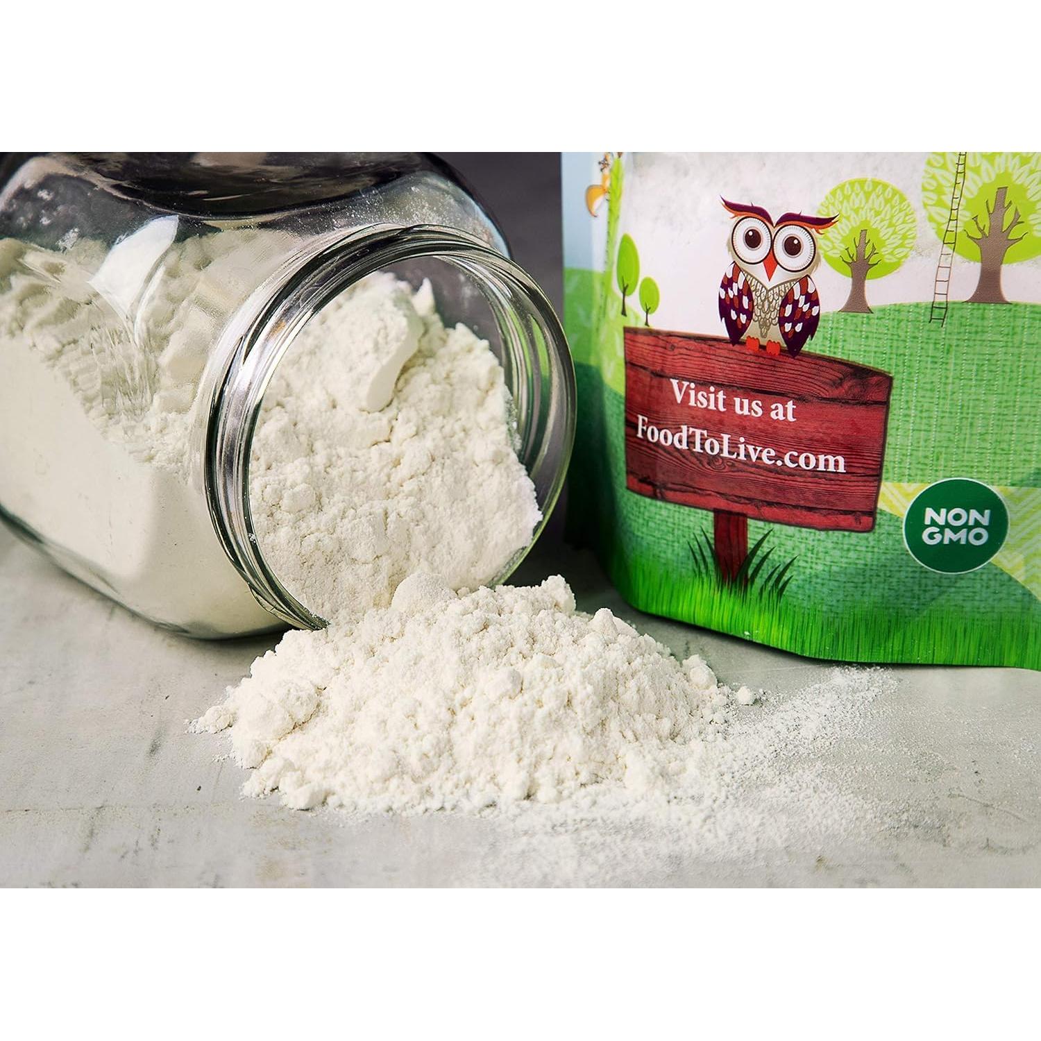 Harina de Yuca Orgánica Food to Live 1.81 kg - Sin Gluten, Vegana