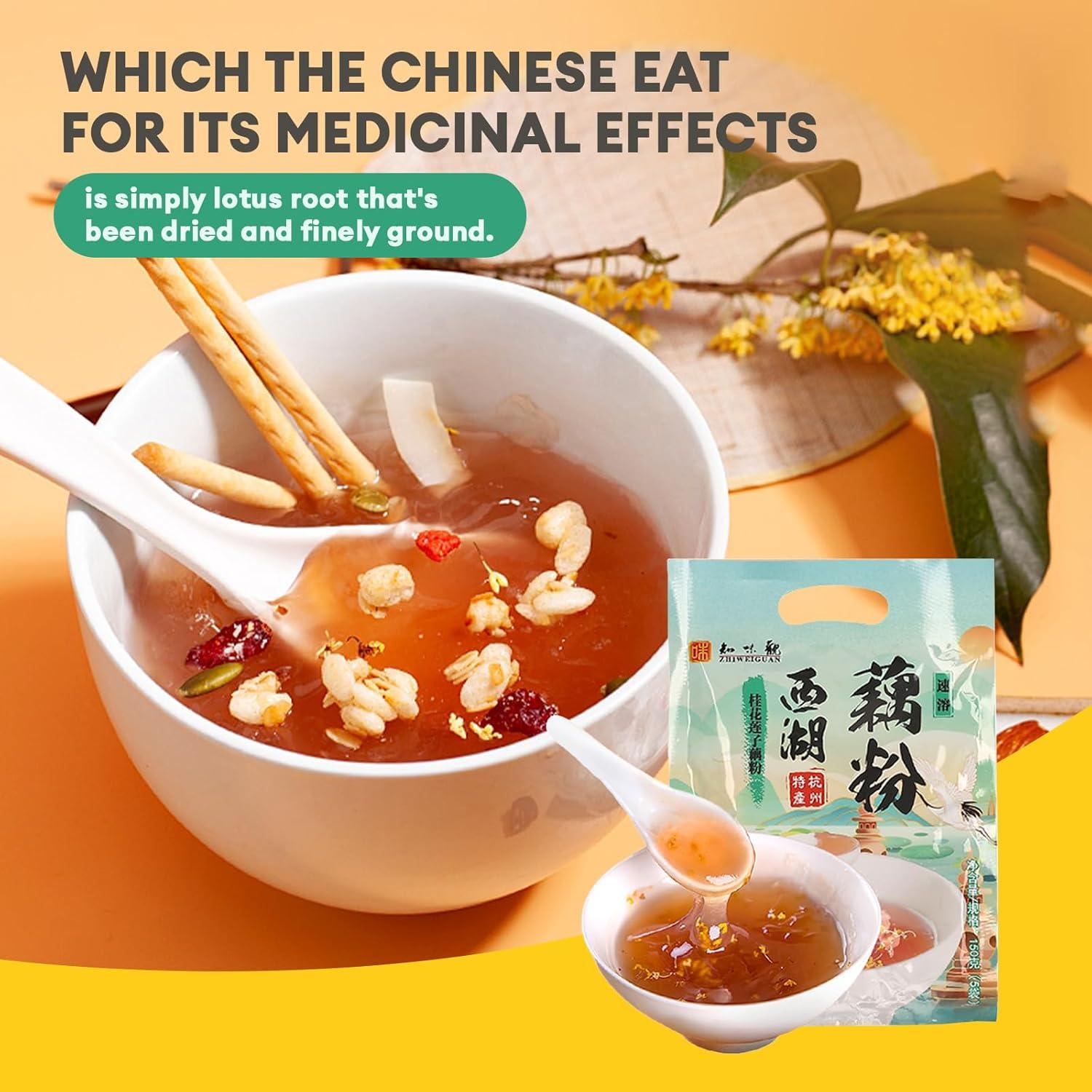 Polvo de Raíz de Loto Dulce BESTORE 150g con Osmanthus