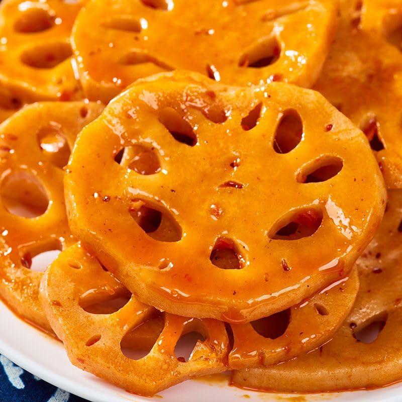 Rodajas de Raíz de Loto Picantes 400g - Snack Vegetal Crujiente