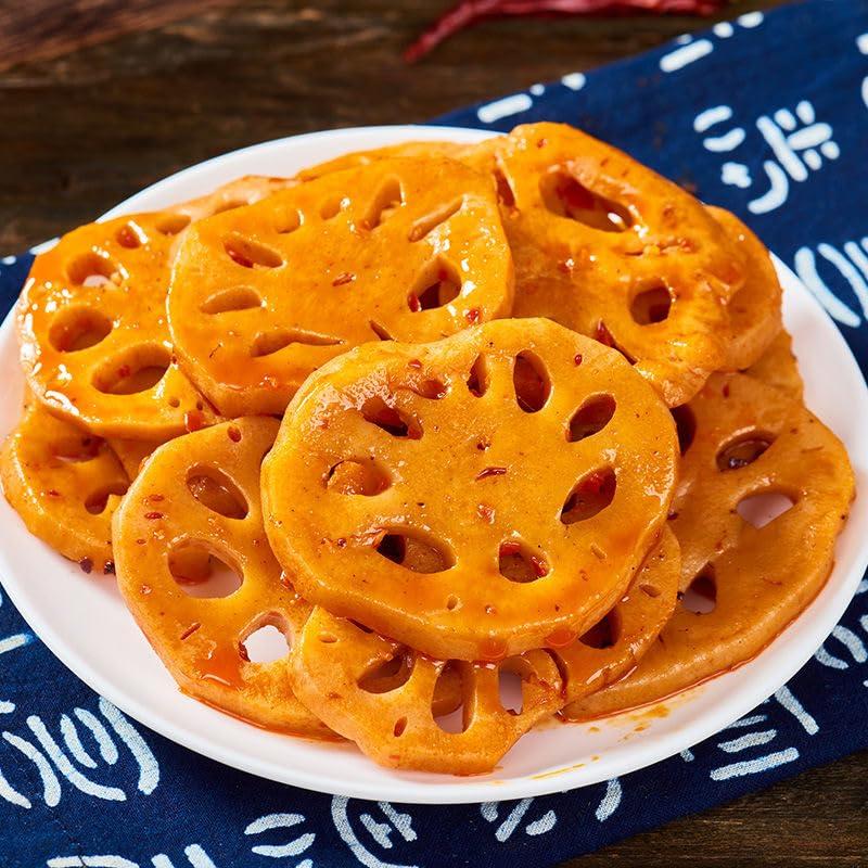 Rodajas de Raíz de Loto Picantes 400g - Snack Vegetal Crujiente