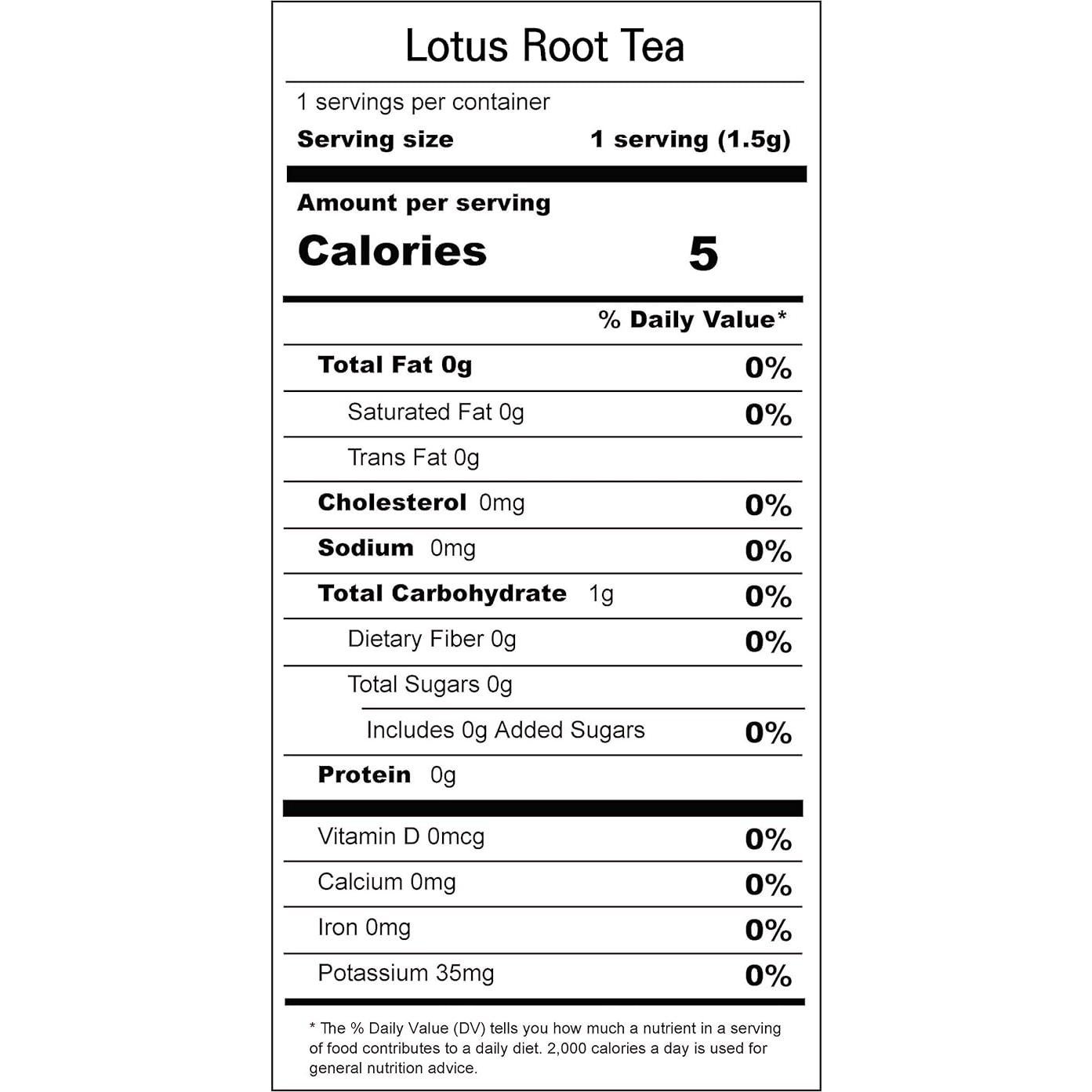 Té de raíz de loto vegano GNTea 30 bolsitas 45g