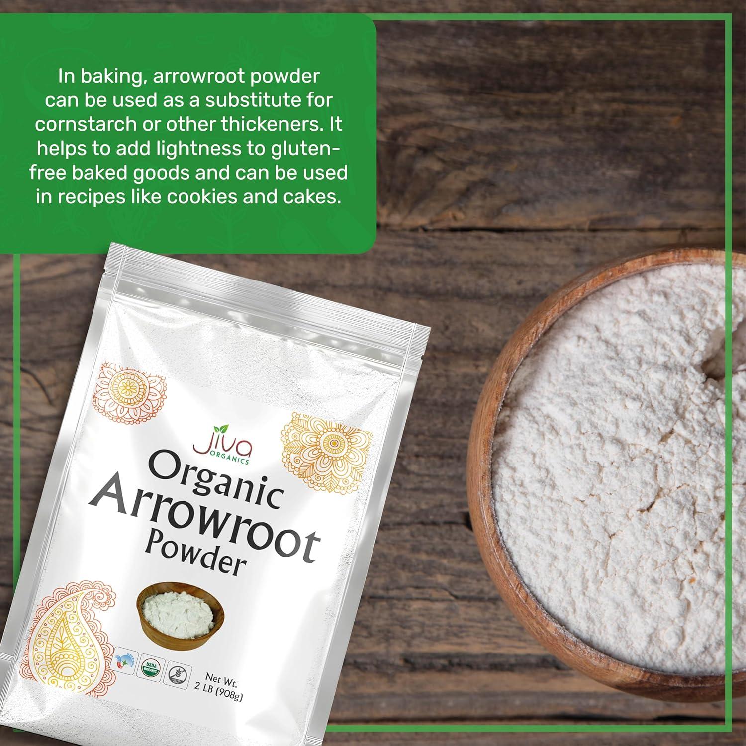 Harina de Arrurruz Orgánica Jiva Organics 907g Sin Gluten