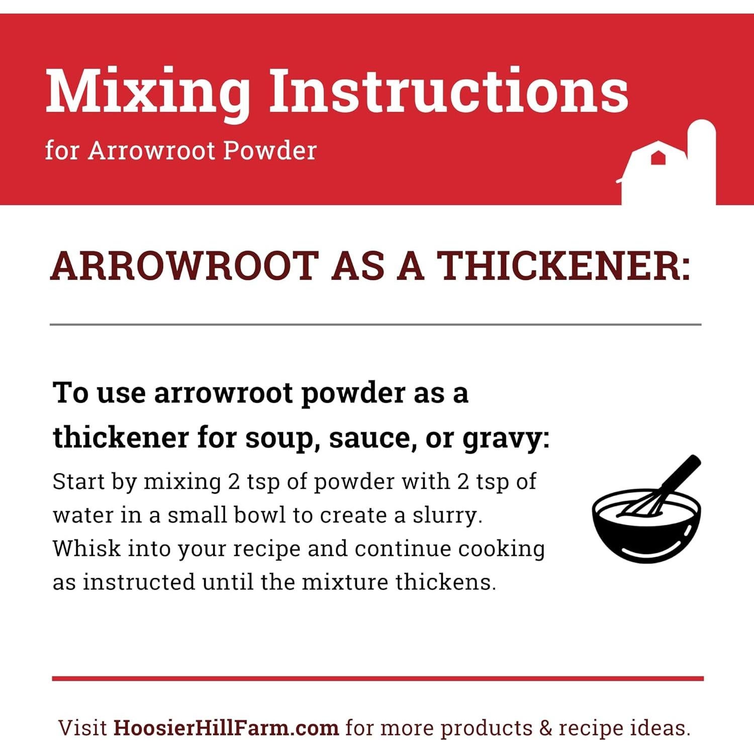 Polvo de Arrurruz Hoosier Hill Farm 453g - Sin Gluten