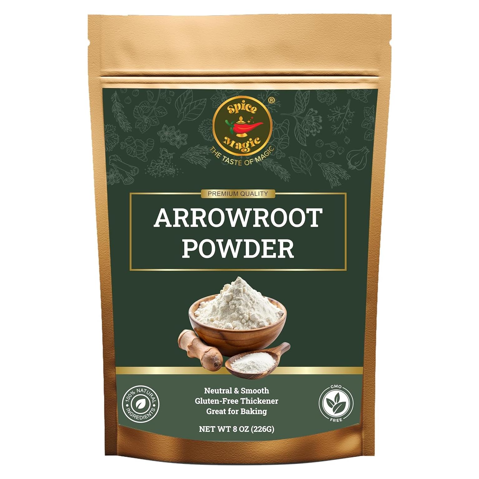 Polvo de Arrurruz Spice Magic 226g - Sin Gluten, Ideal para Salsas