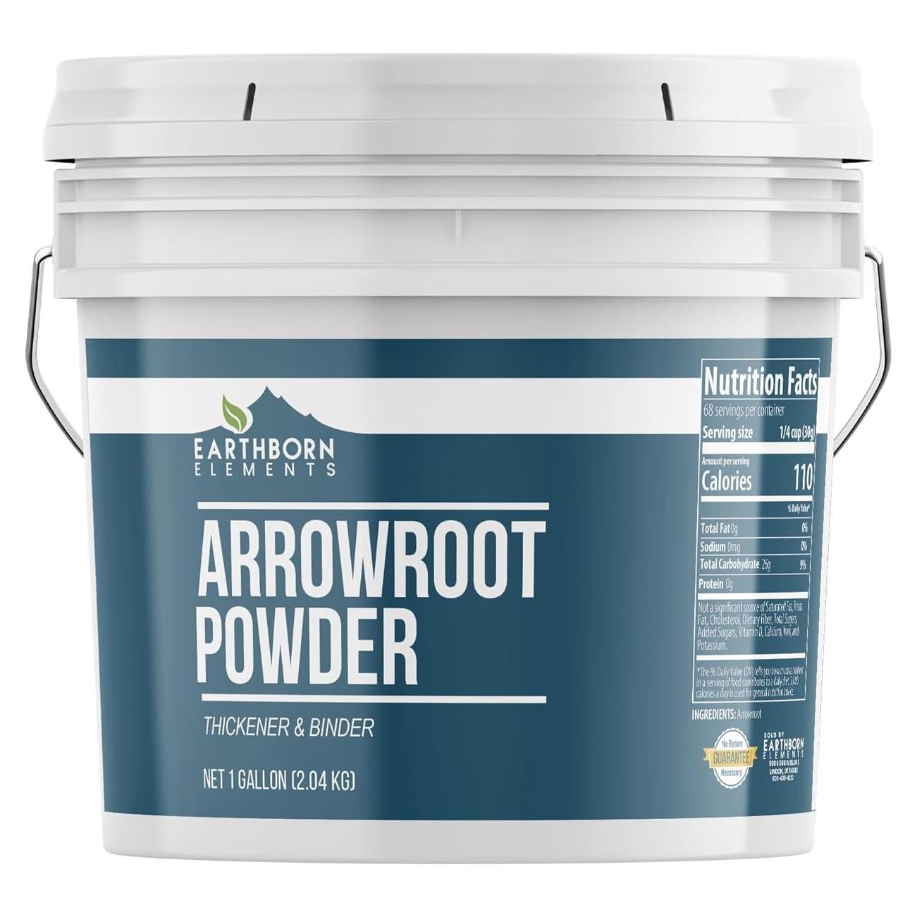 Polvo de Arrurruz Earthborn Elements 2040g - Espesante Natural