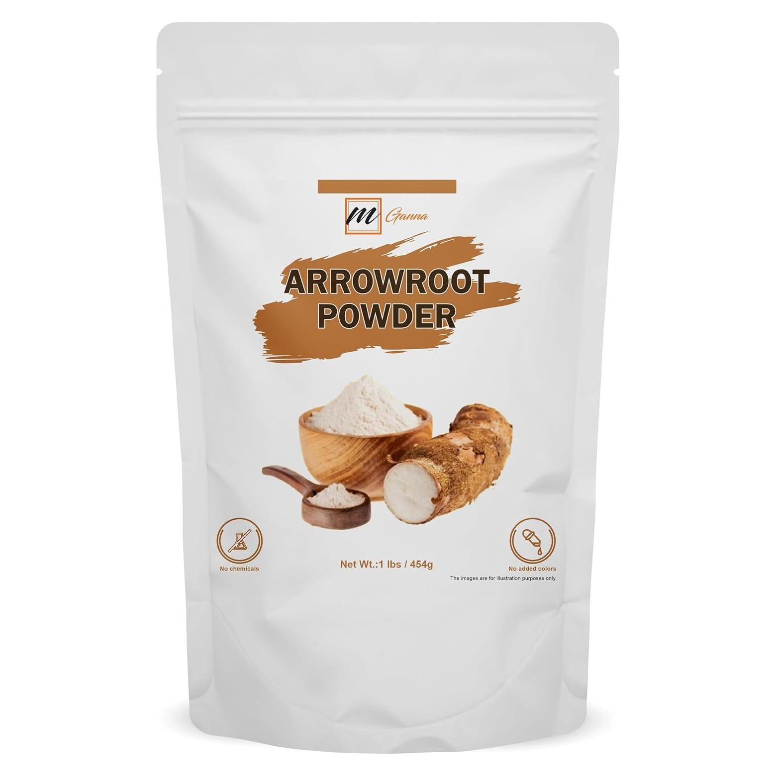 Polvo de Arrurruz Natural mGanna 454 g - Agente Espesante