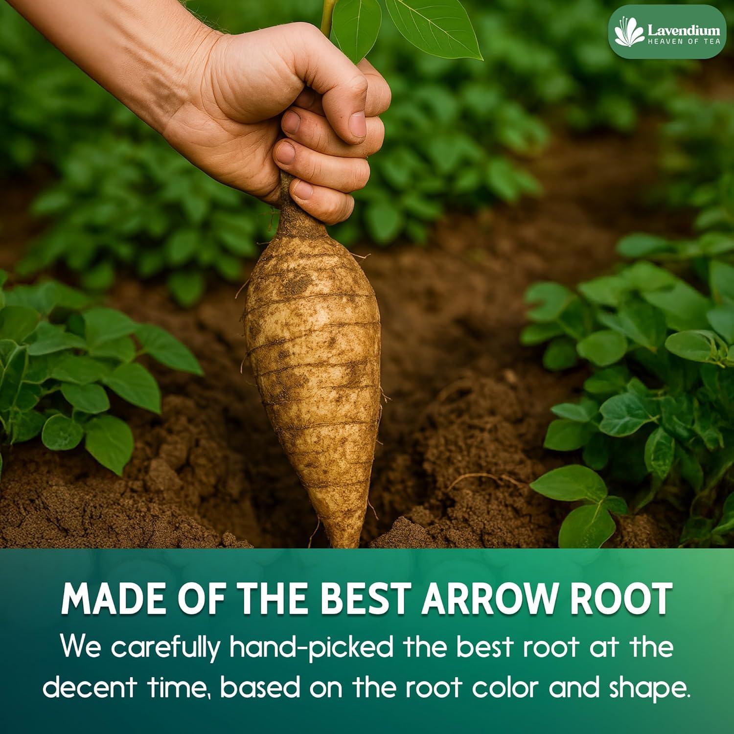 Almidón de Arrurruz Premium Lavendium 500g - Sin Gluten, Vegano