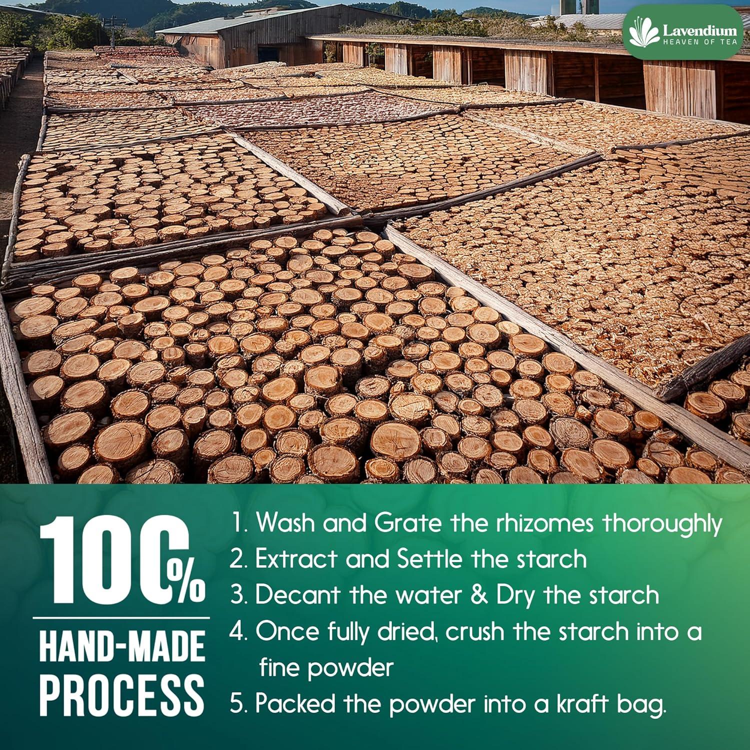 Almidón de Arrurruz Premium Lavendium 500g - Sin Gluten, Vegano