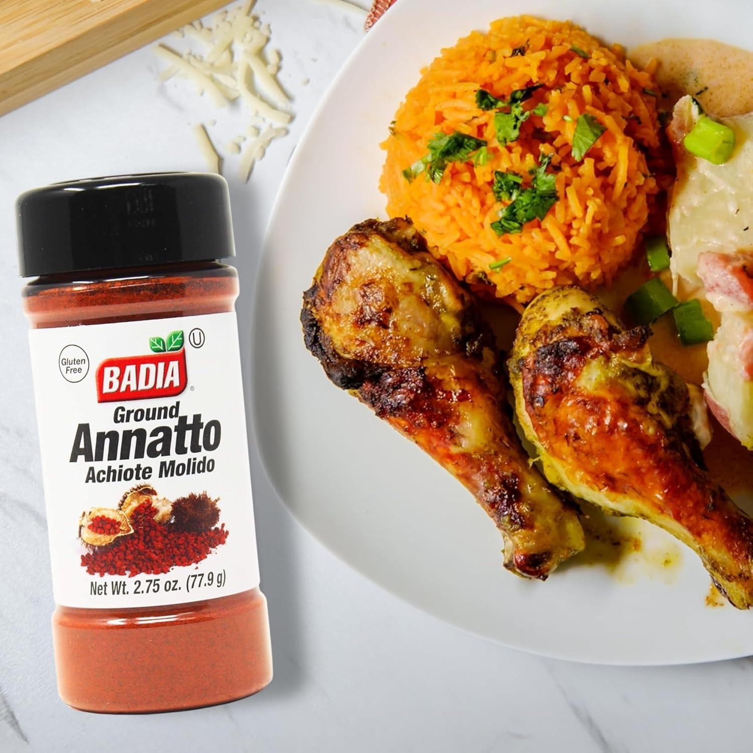 Achiote Molido Badia 77 g - Sazonador Natural para Platos Latinos