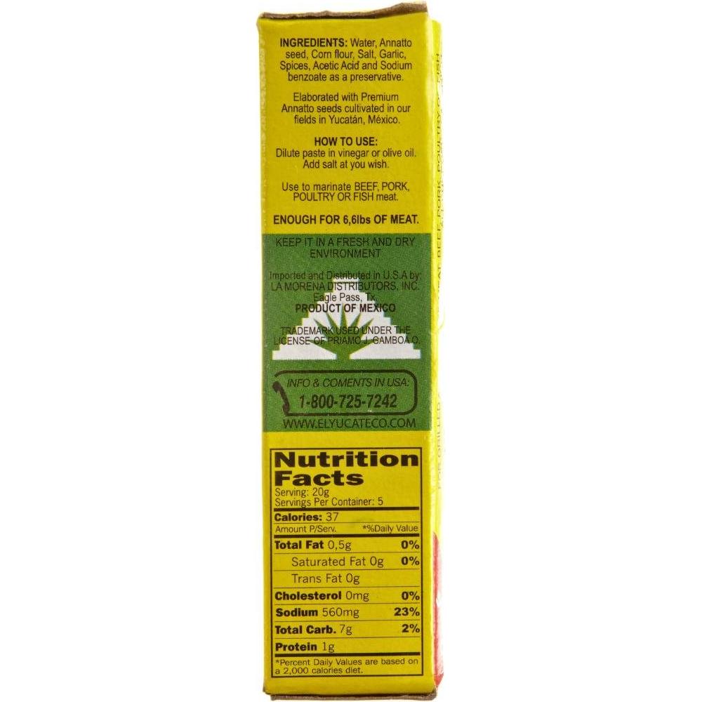 Salsa Achiote El Yucateco 99.22 g - Comida Mexicana