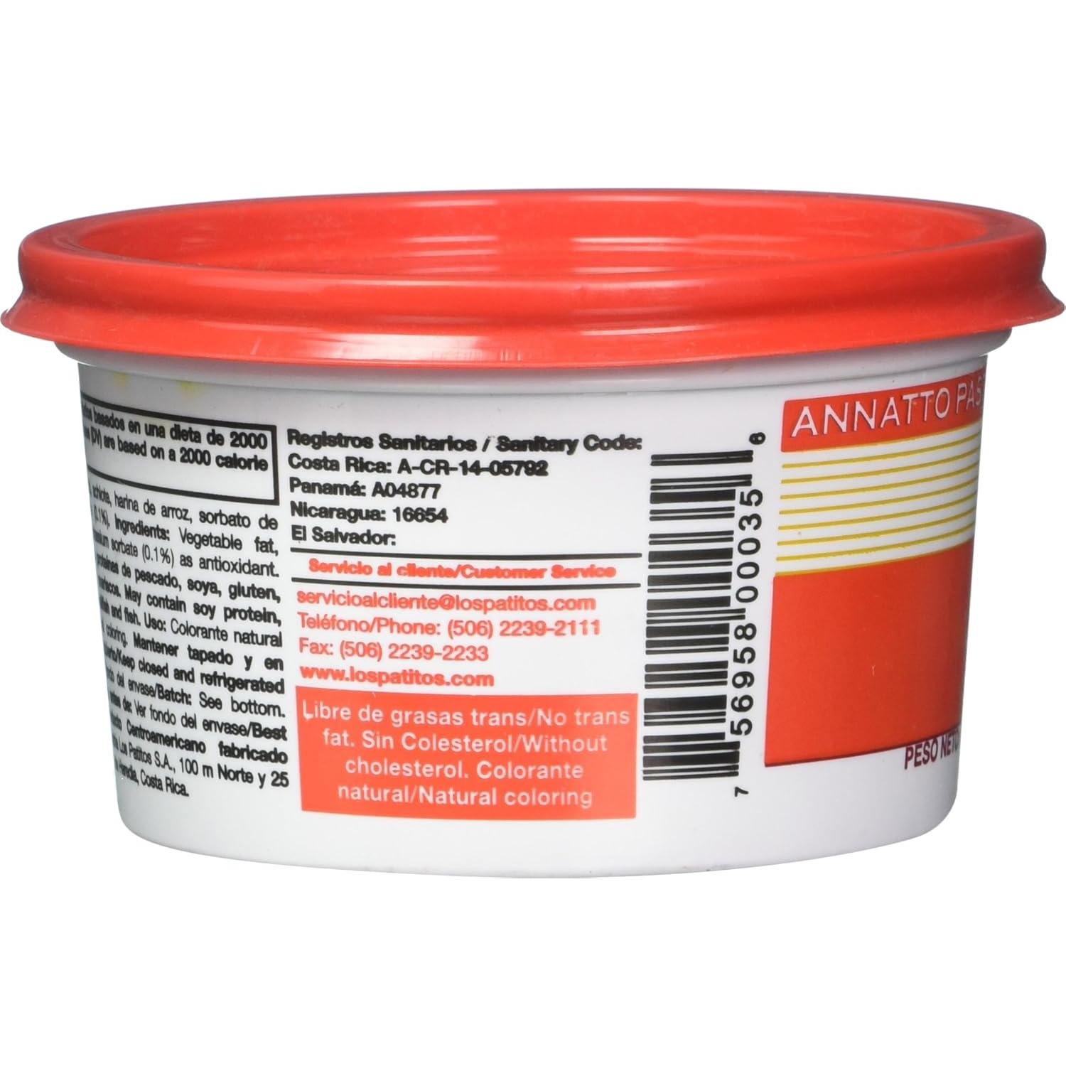 Pasta de Achiote Los Patitos 210 g - Condimento Tradicional