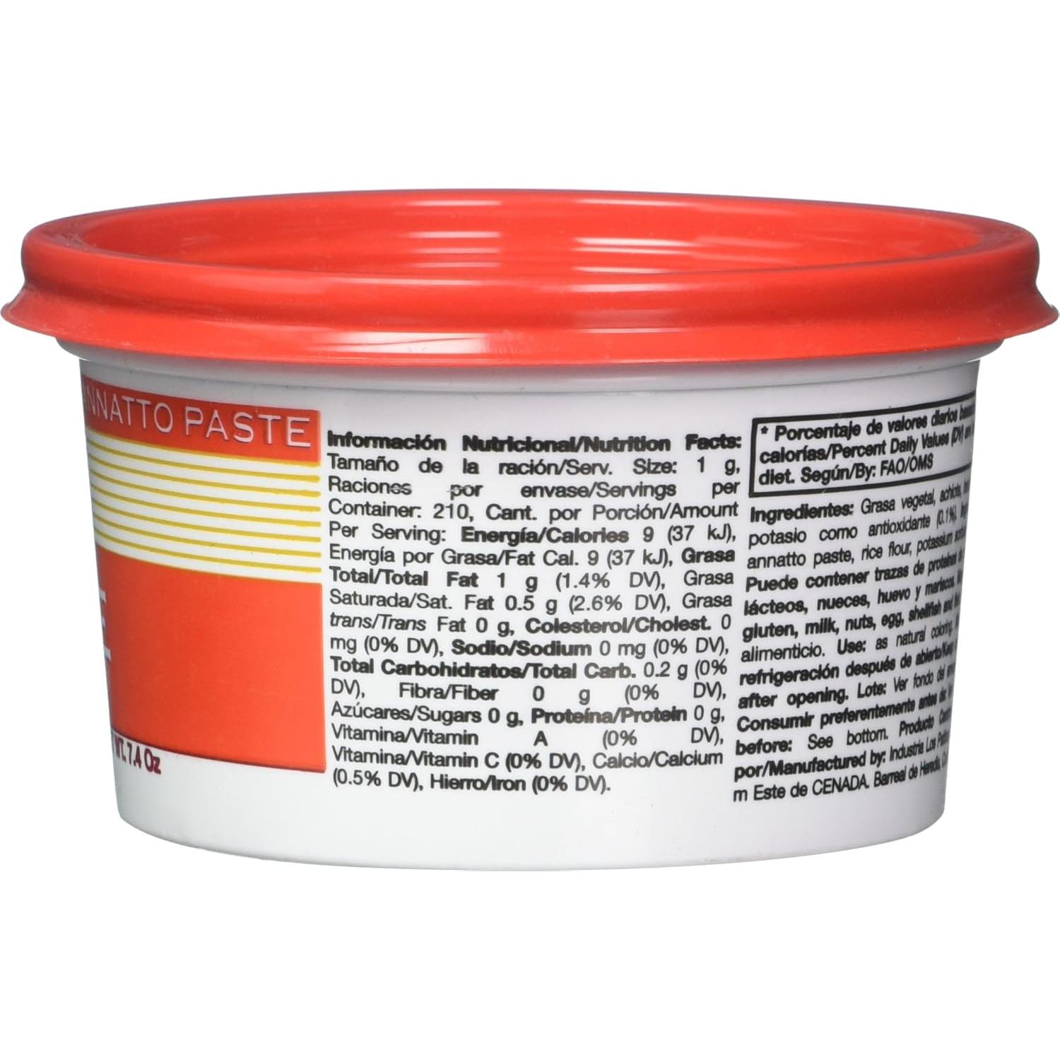 Pasta de Achiote Los Patitos 210 g - Condimento Tradicional