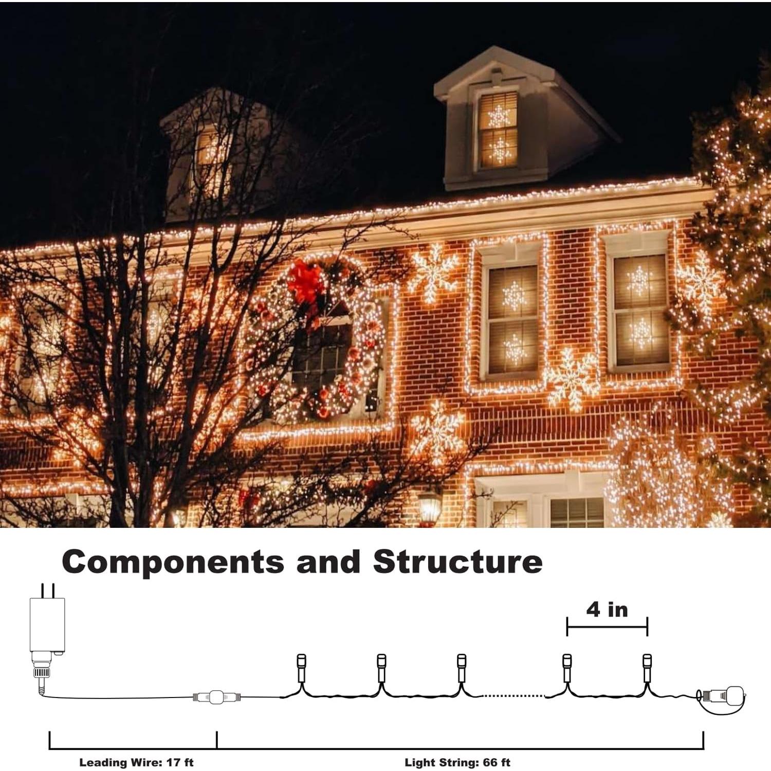 Luces de Cuerda RGB TW SHINE 200 LED 20m Control Remoto